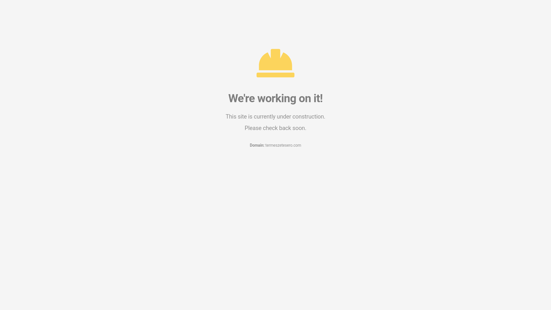 website screenshot of https://termeszetesero.com/