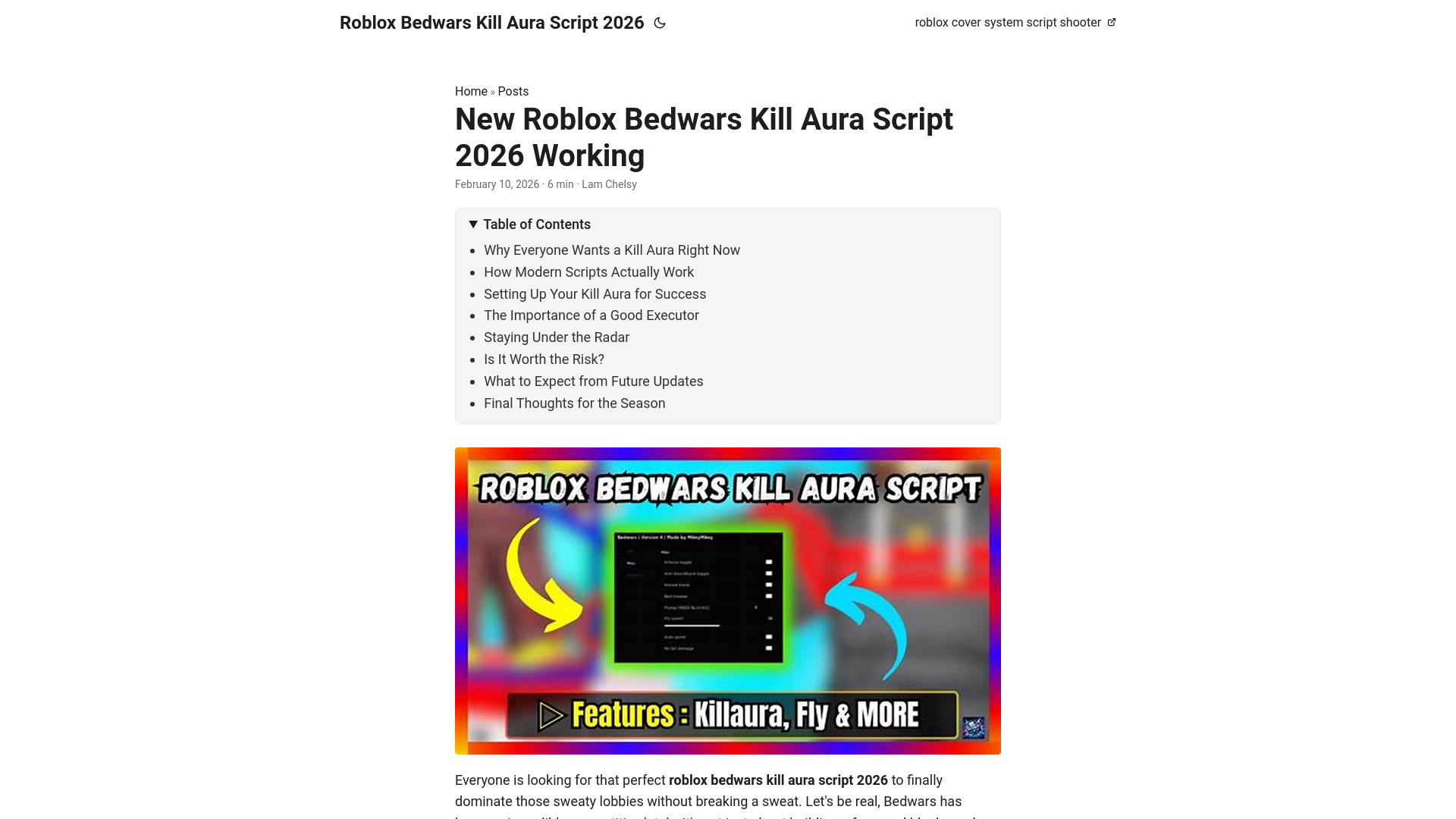 website screenshot of https://roblox-bedwars-kill-aura-script-2026.pages.dev/