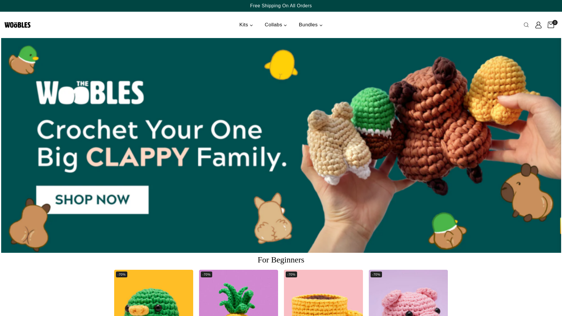 website screenshot of https://onethewooblesus.com