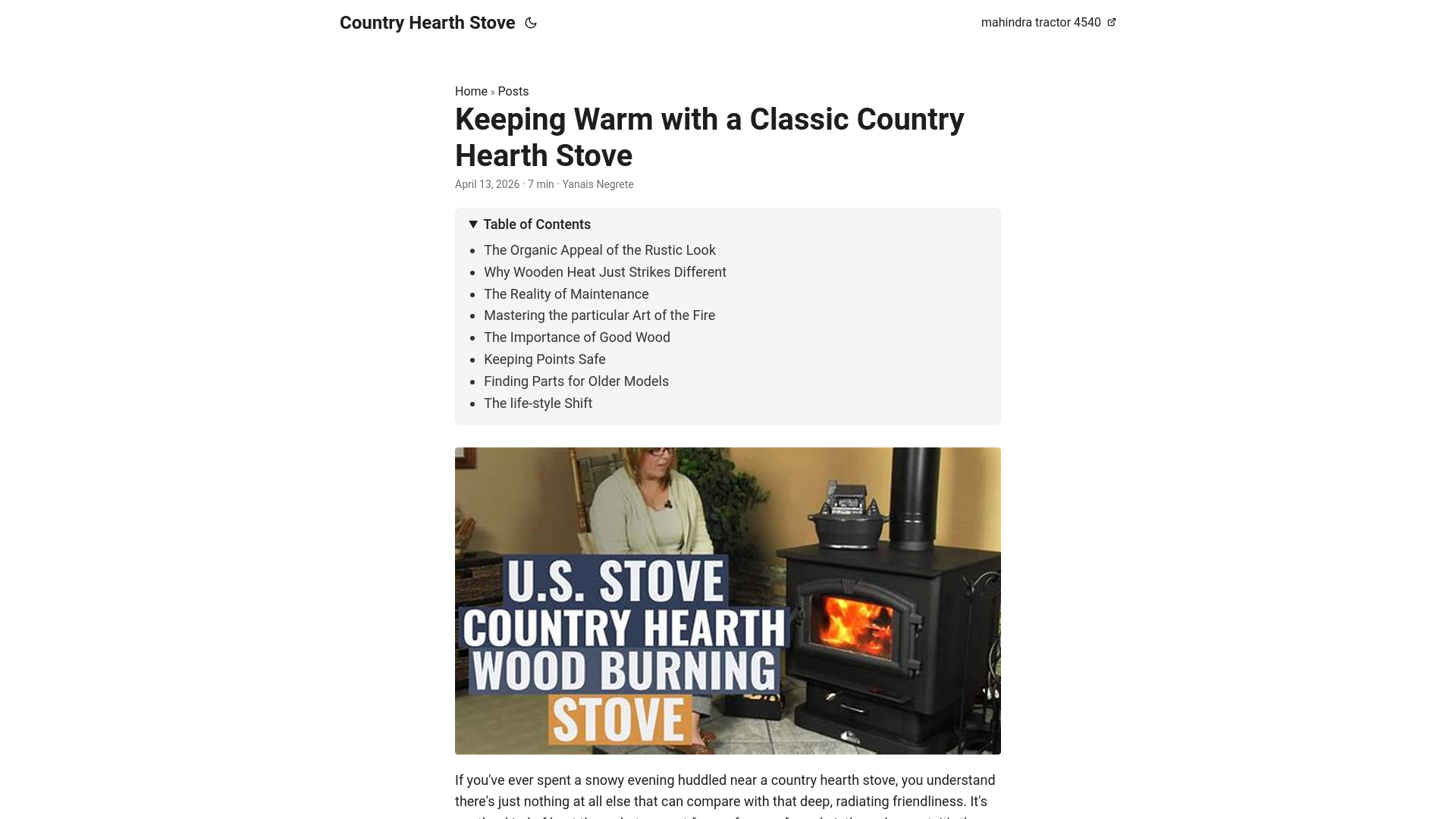 website screenshot of https://country-hearth-stove.pages.dev/
