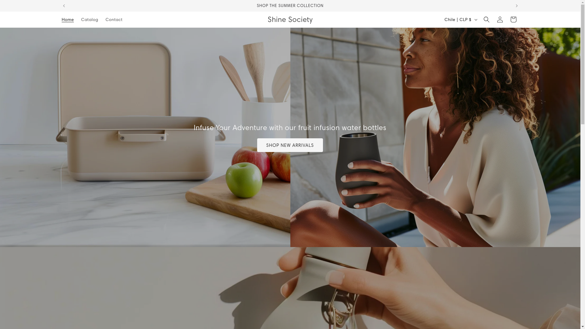website screenshot of https://shinesociety.online/