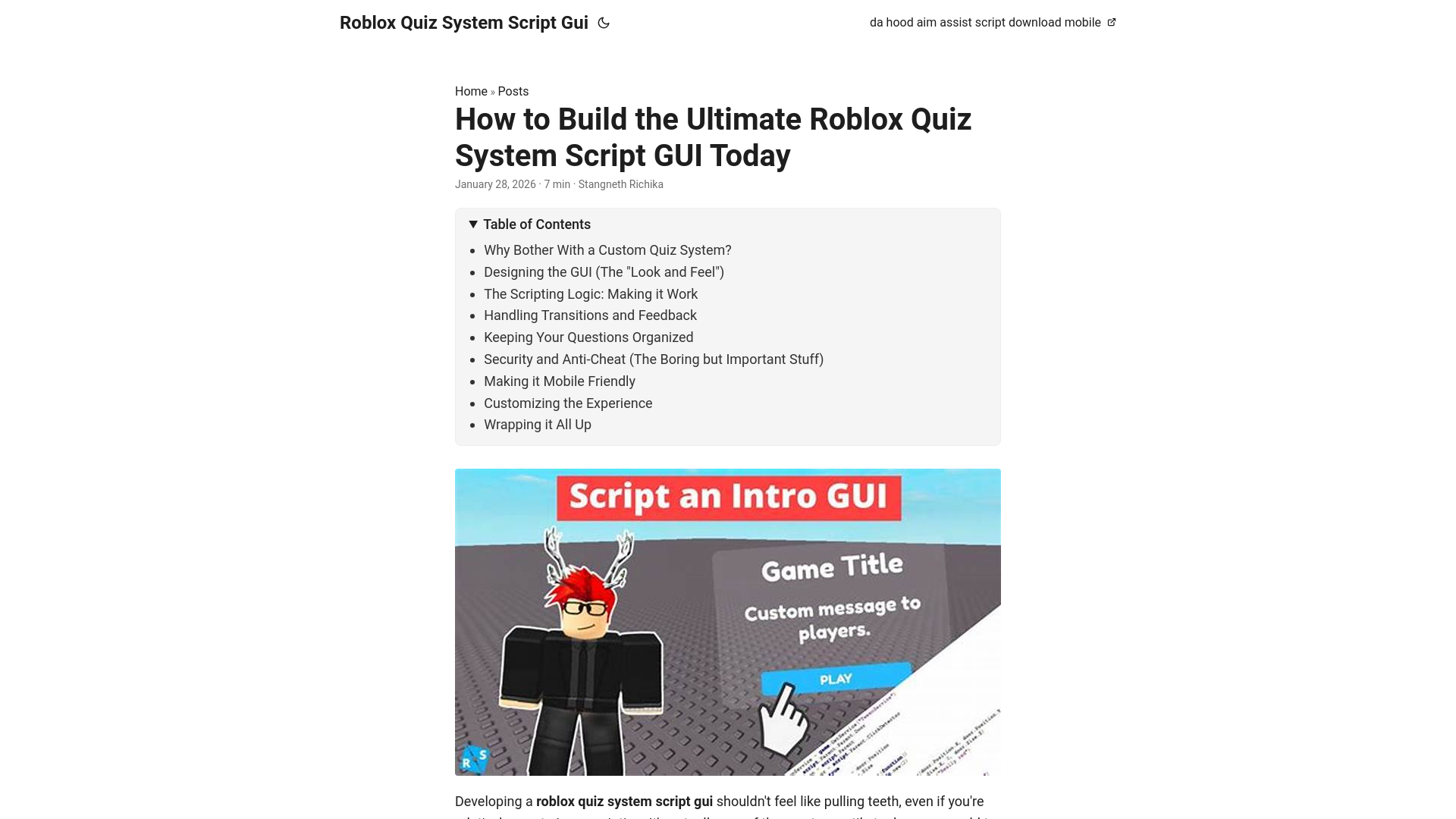 website screenshot of https://robloxquizsystemscriptgui.pages.dev/