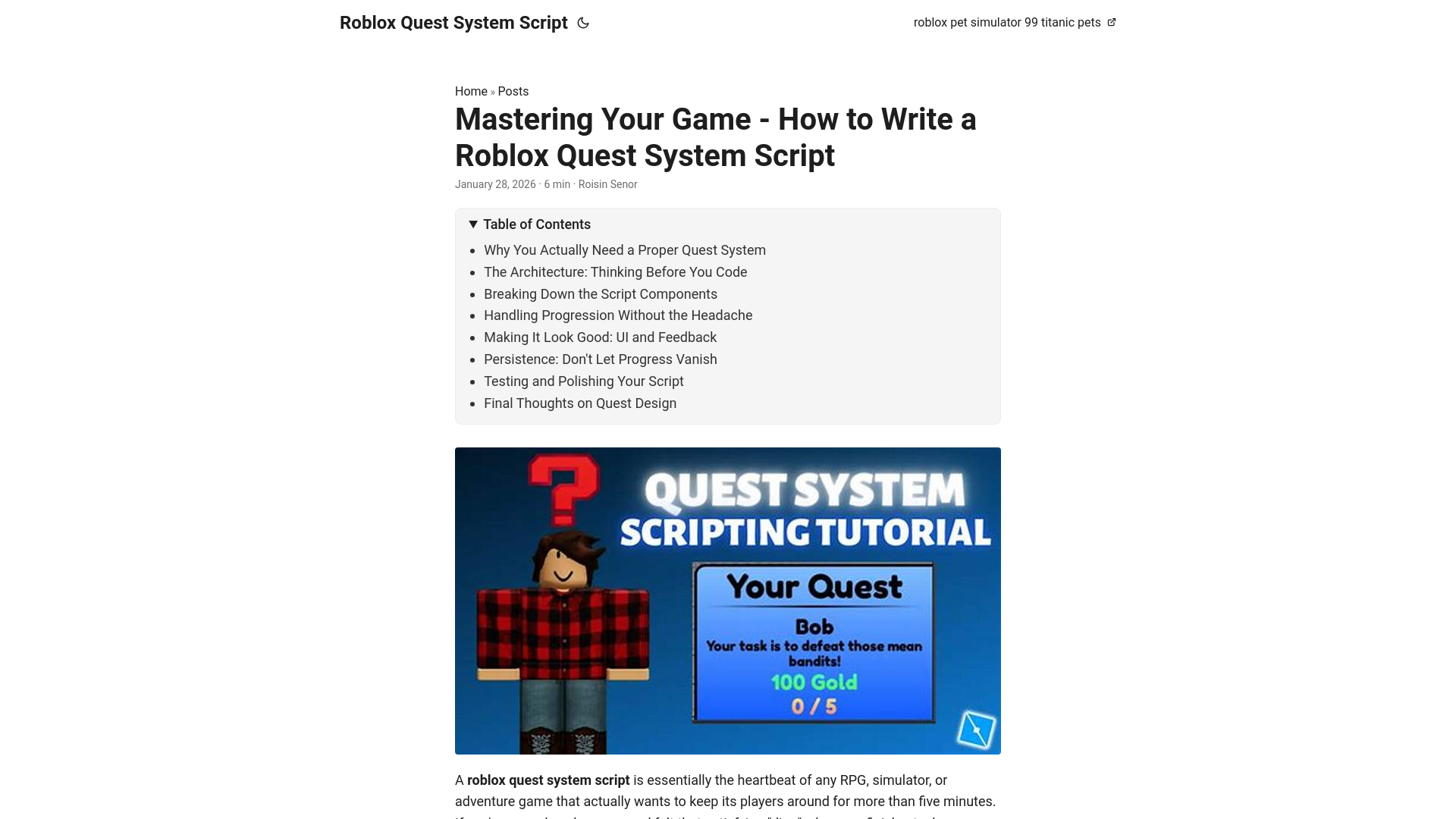 website screenshot of https://robloxquestsystemscript.pages.dev/