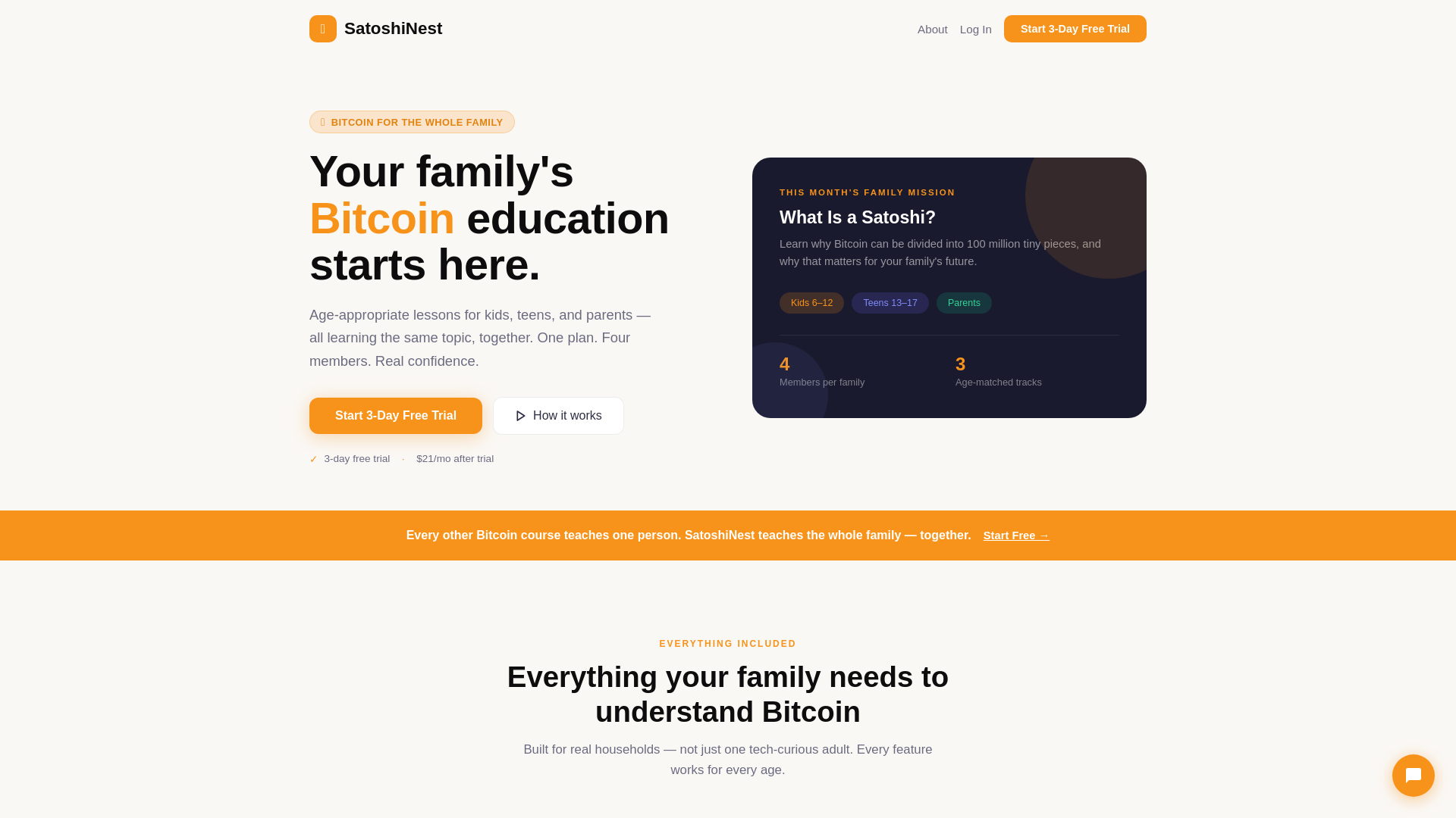 website screenshot of https://satoshinest.org