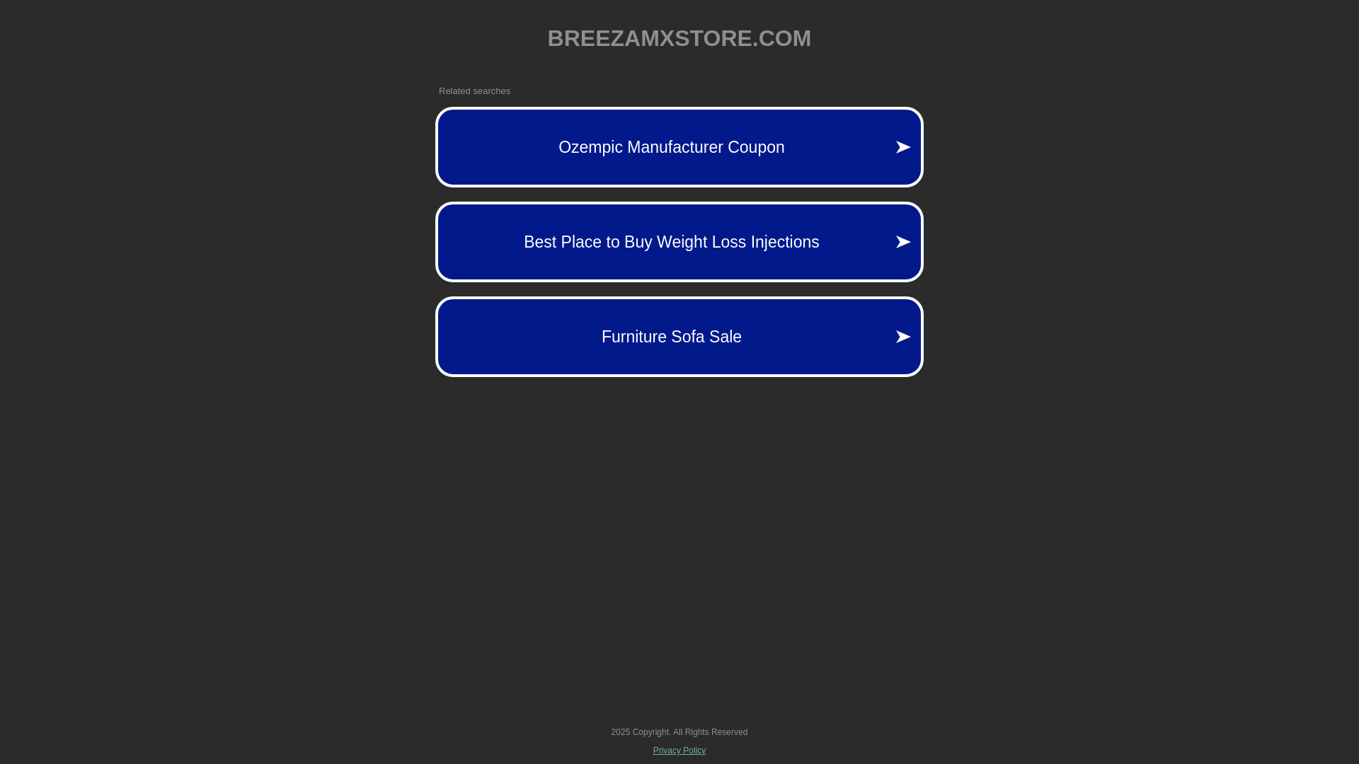 website screenshot of https://breezamxstore.com/