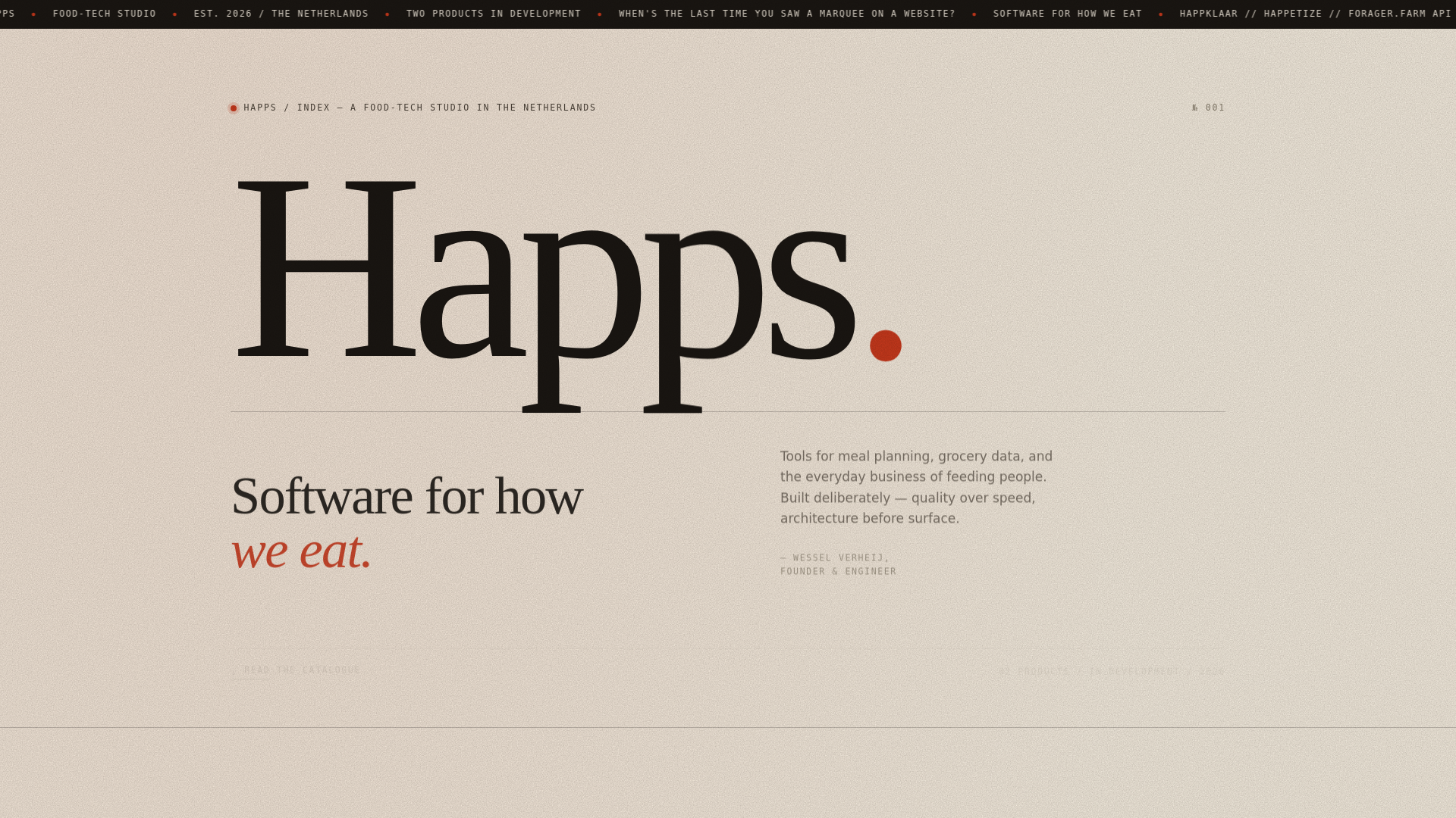 website screenshot of https://happs.work/