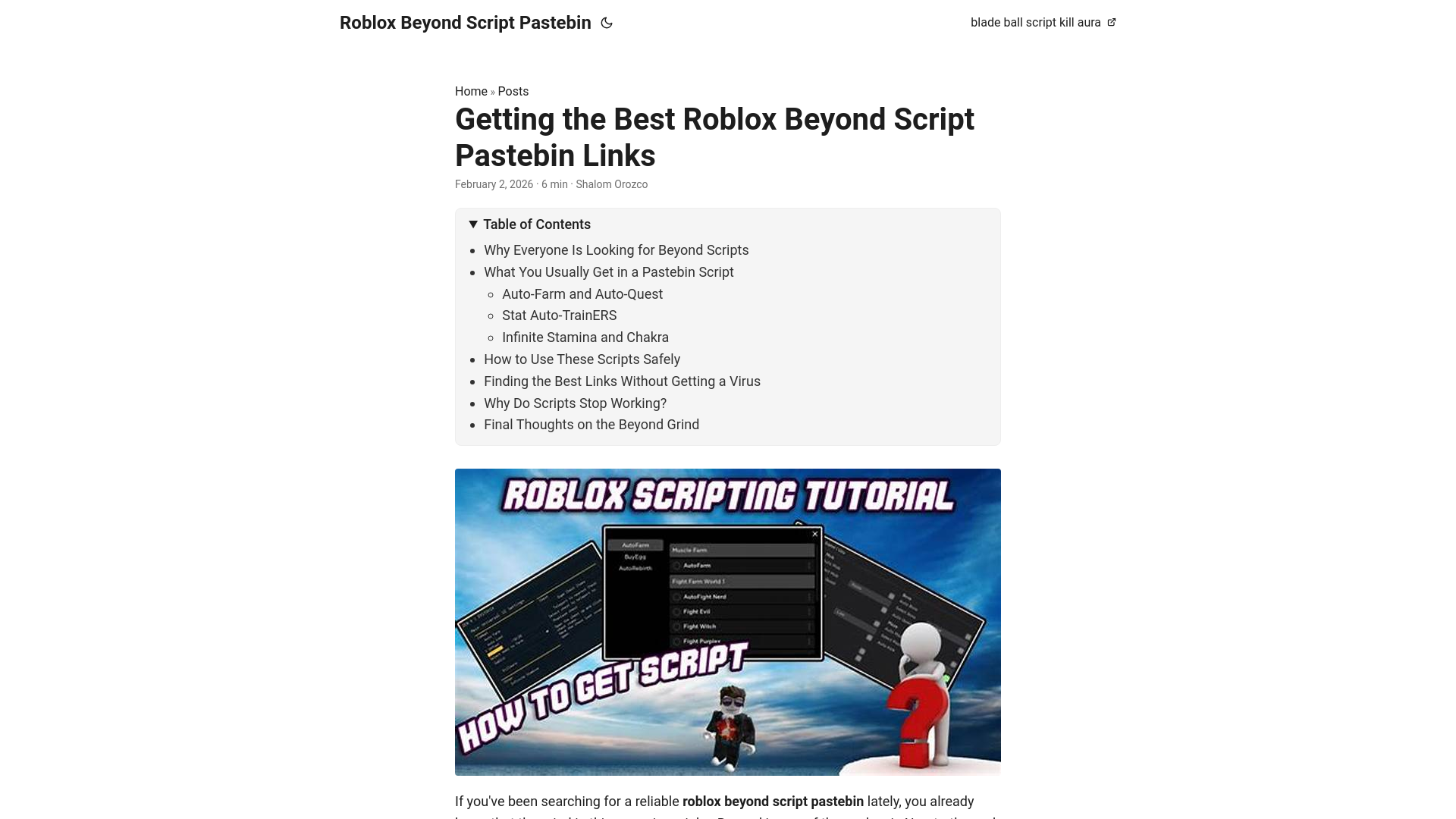 website screenshot of https://roblox-beyond-script-pastebin.pages.dev/