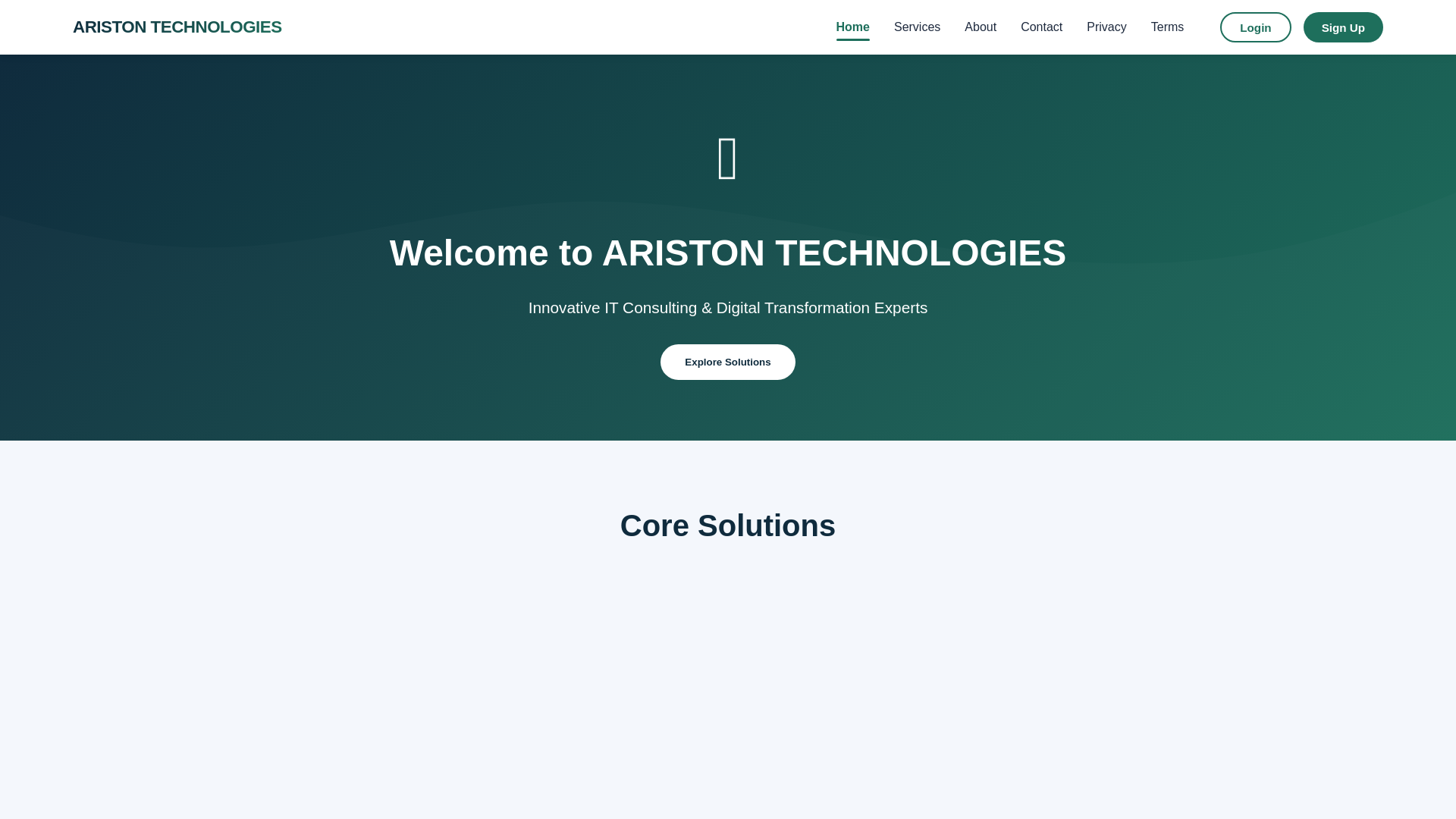 website screenshot of https://arsitontechnologies.online