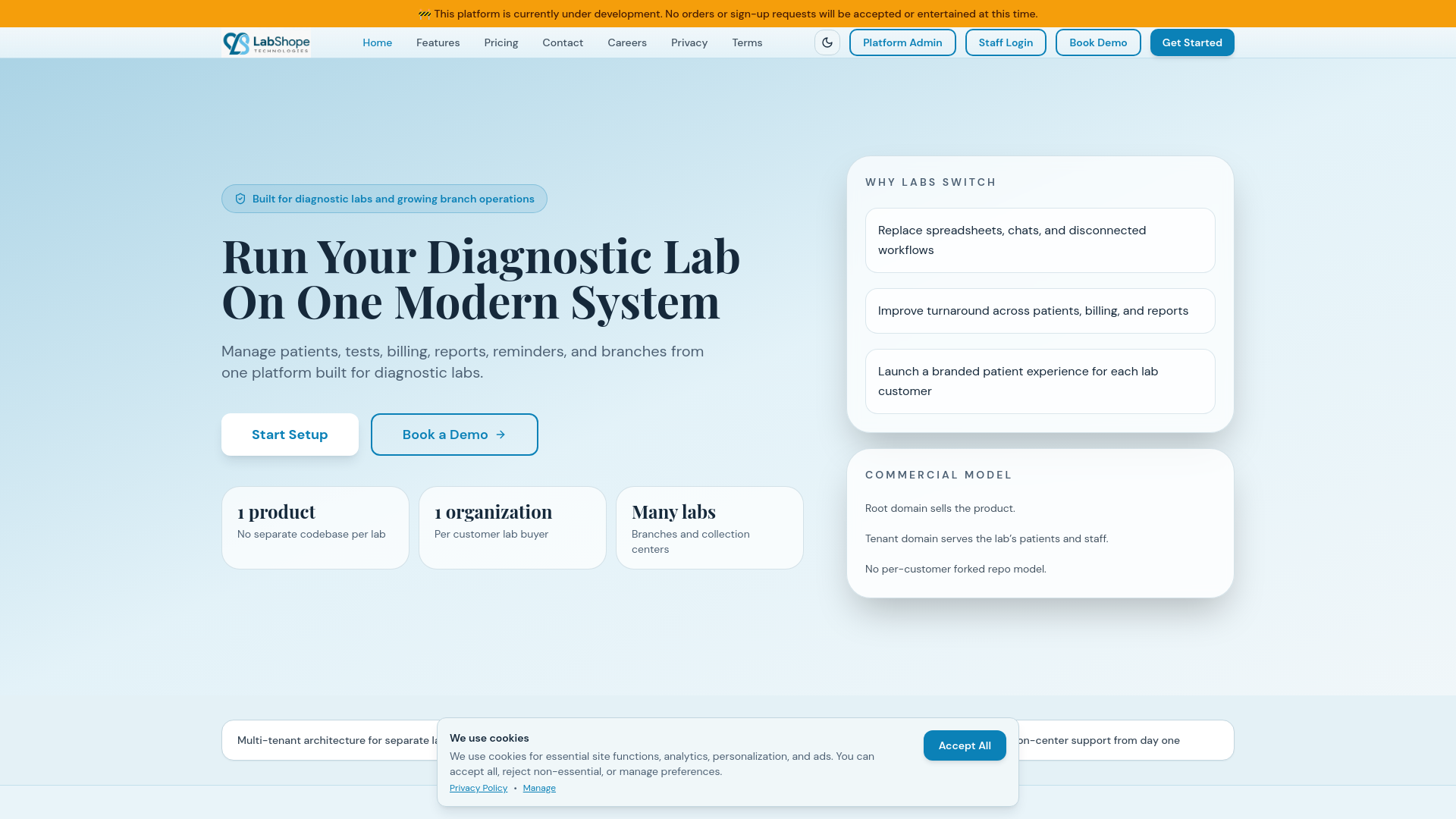 website screenshot of https://labshope.com/