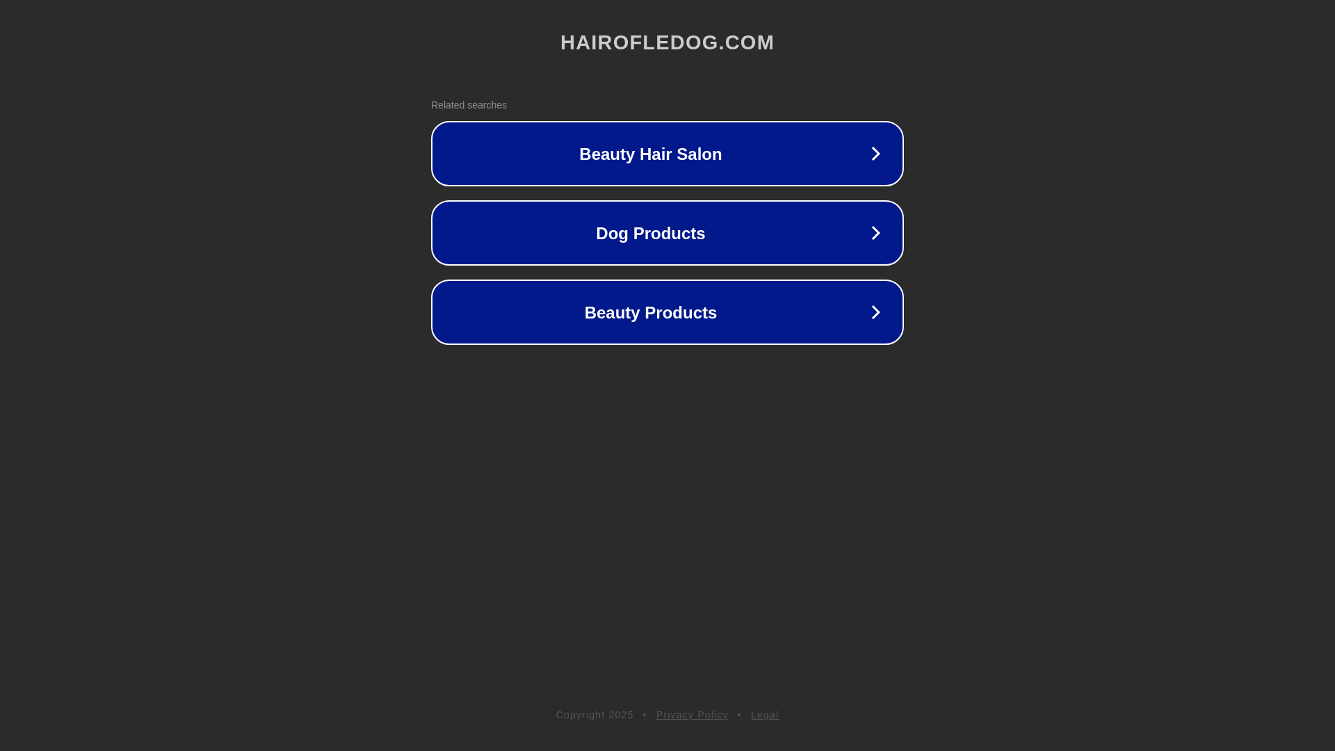 website screenshot of https://hairofledog.com/