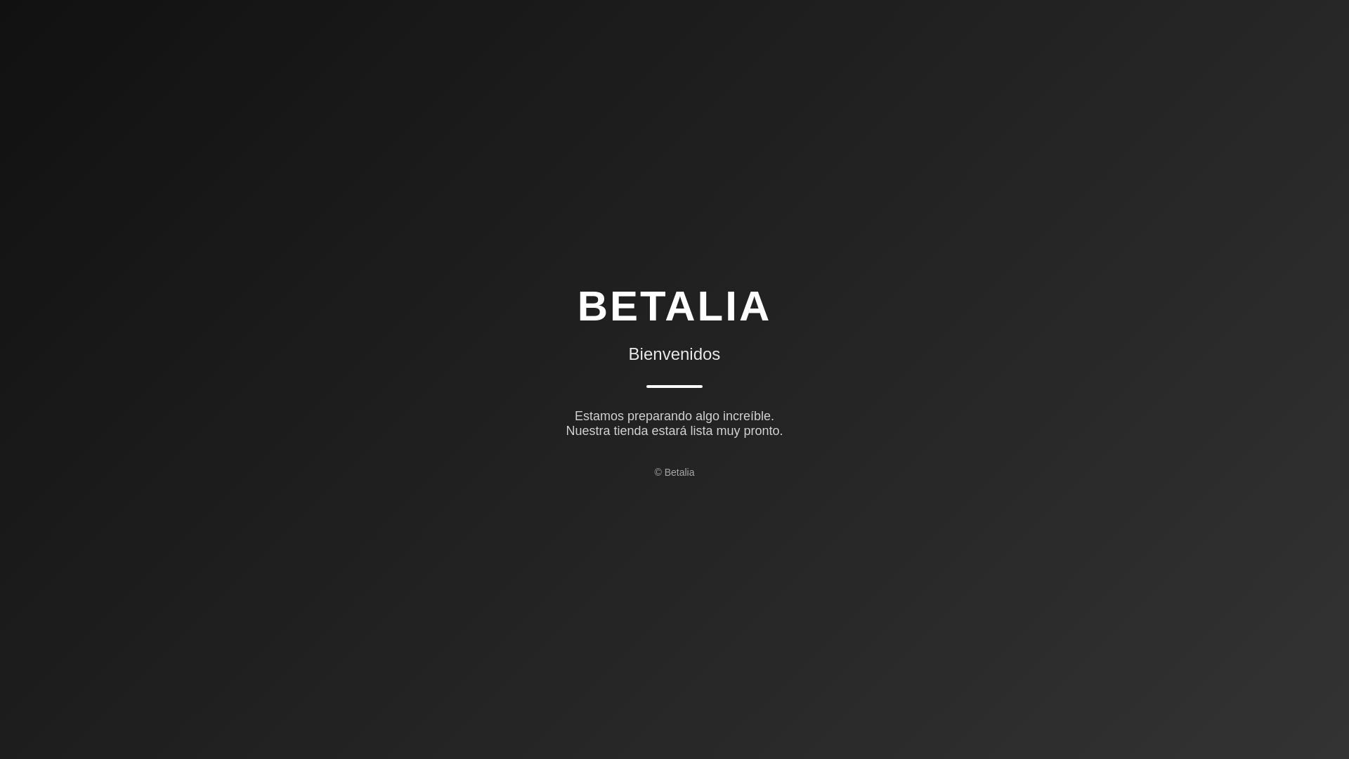 website screenshot of https://betalia.mx/