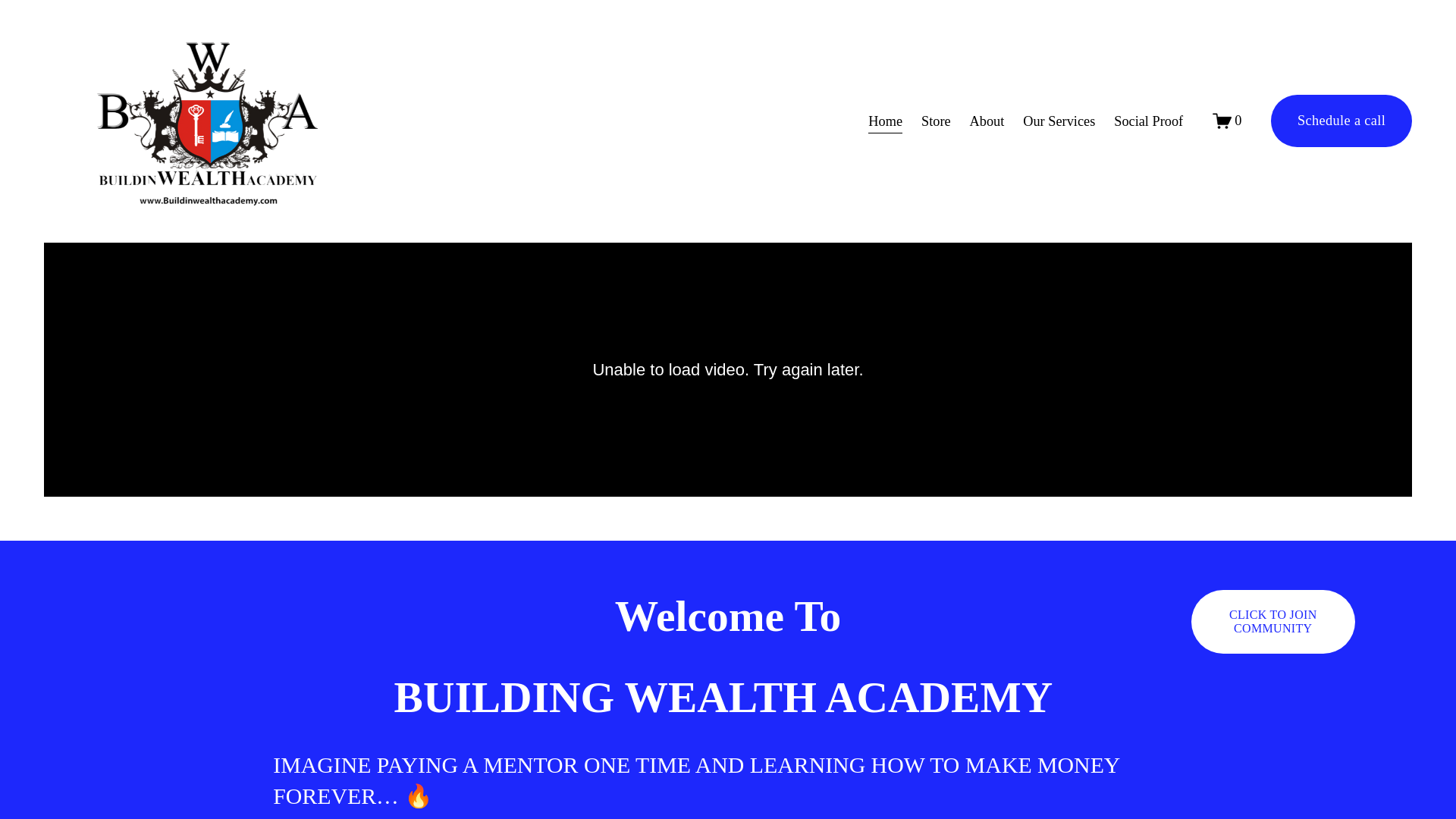 website screenshot of https://building-wealth-academy.com/