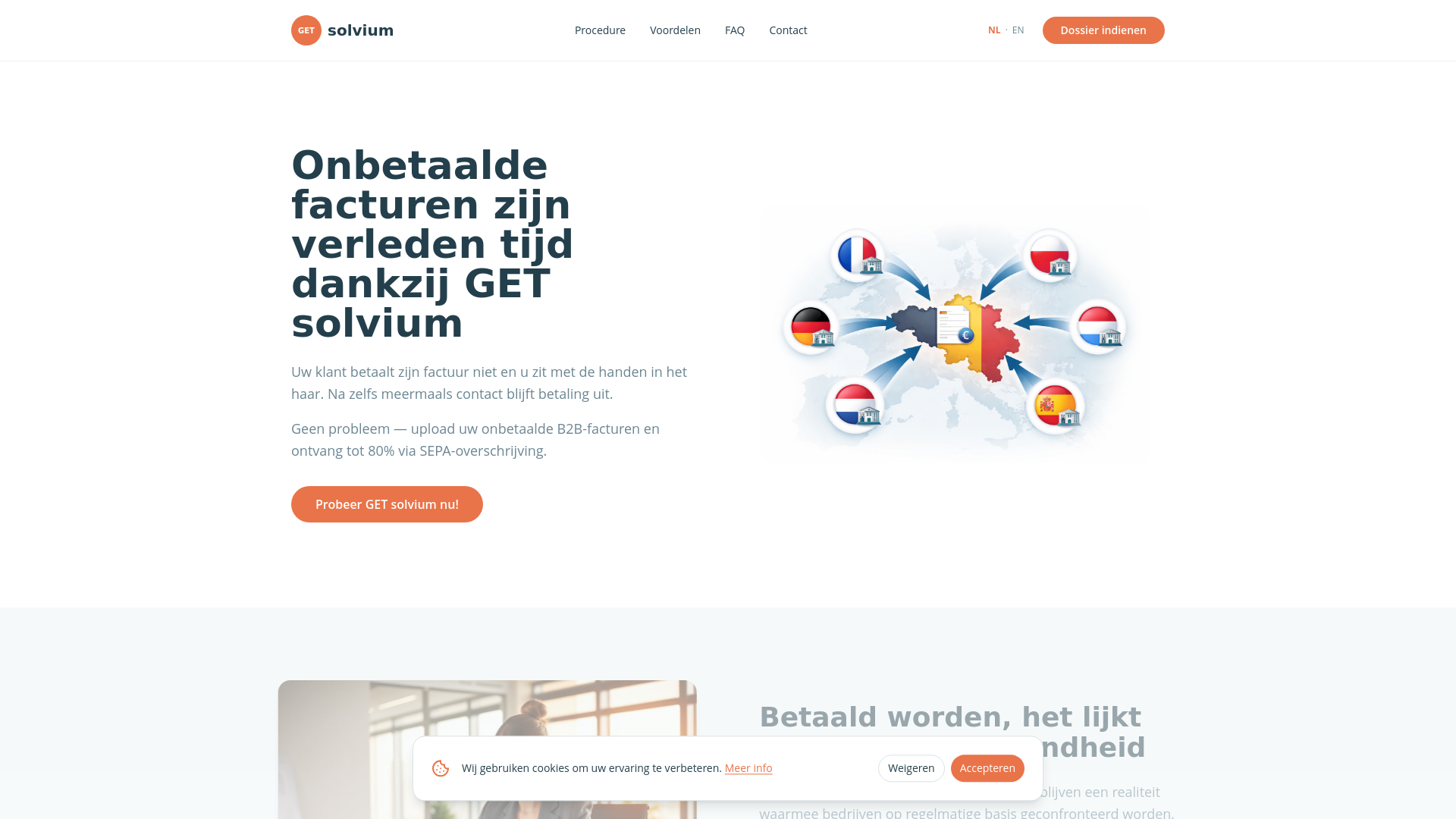website screenshot of https://get-solvium.nl