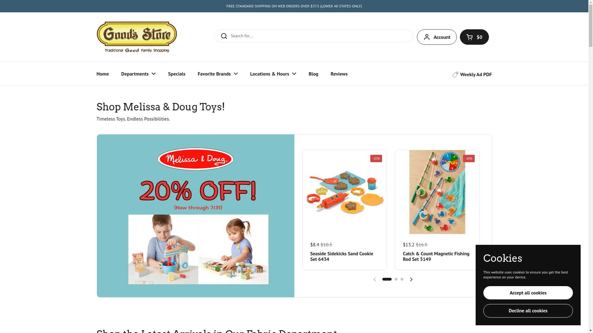 website screenshot of https://goodsstorees.shop/