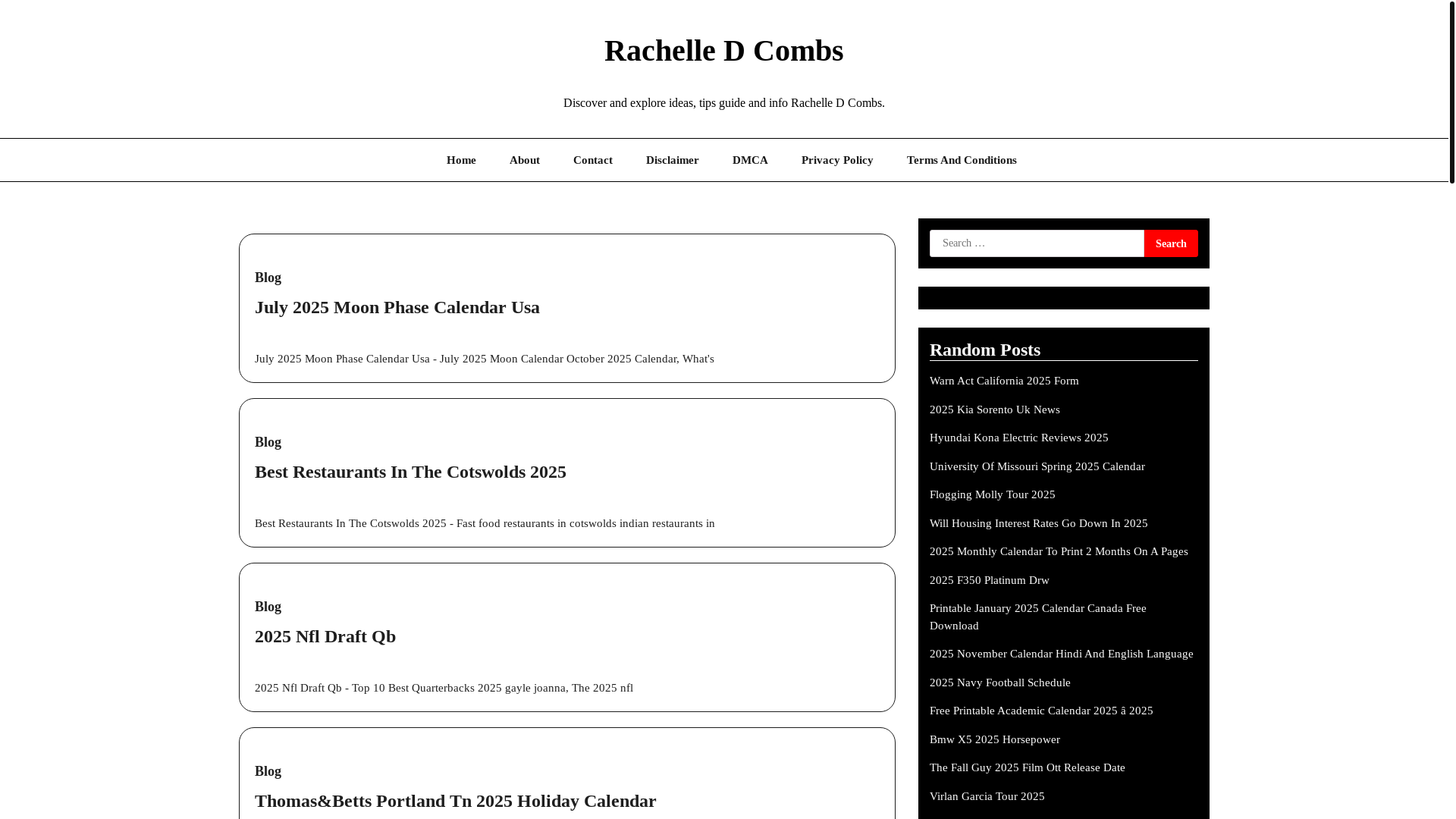 website screenshot of https://rachelledcombsp.pages.dev/