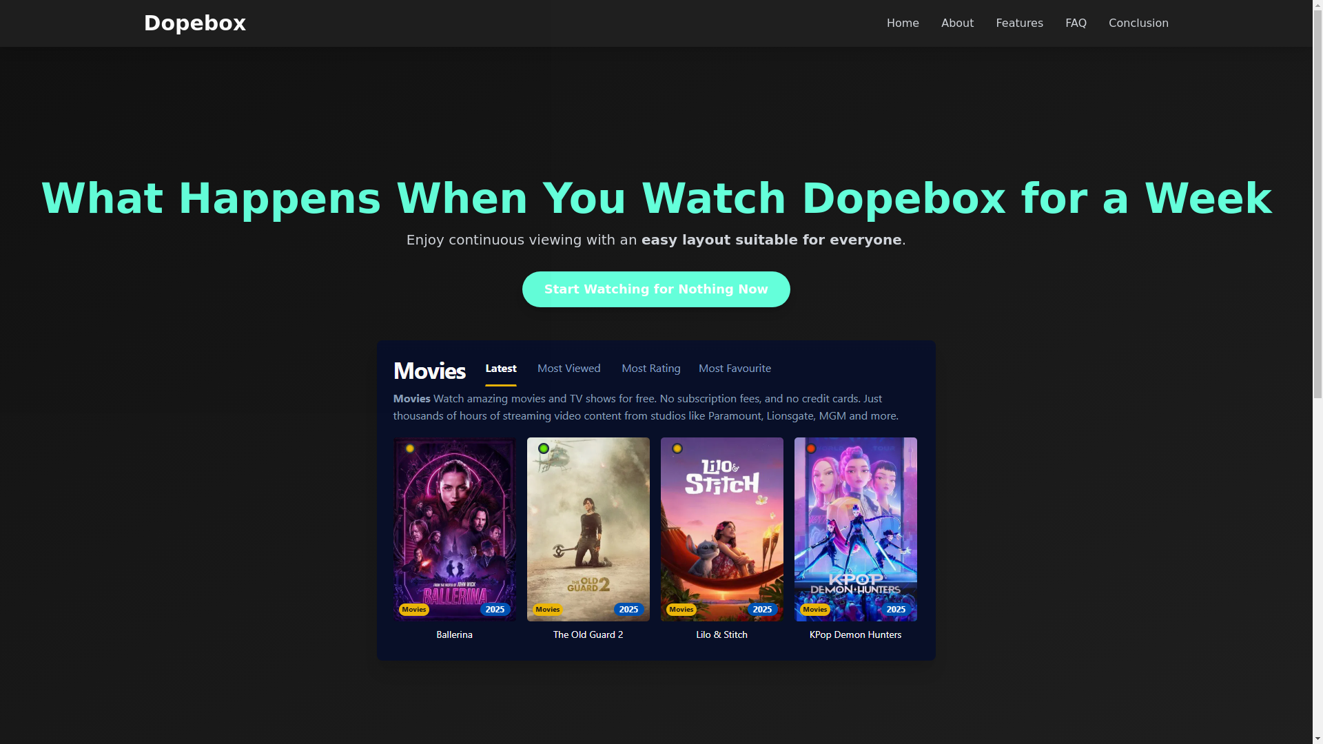 website screenshot of https://dopebox-tyum.pages.dev/