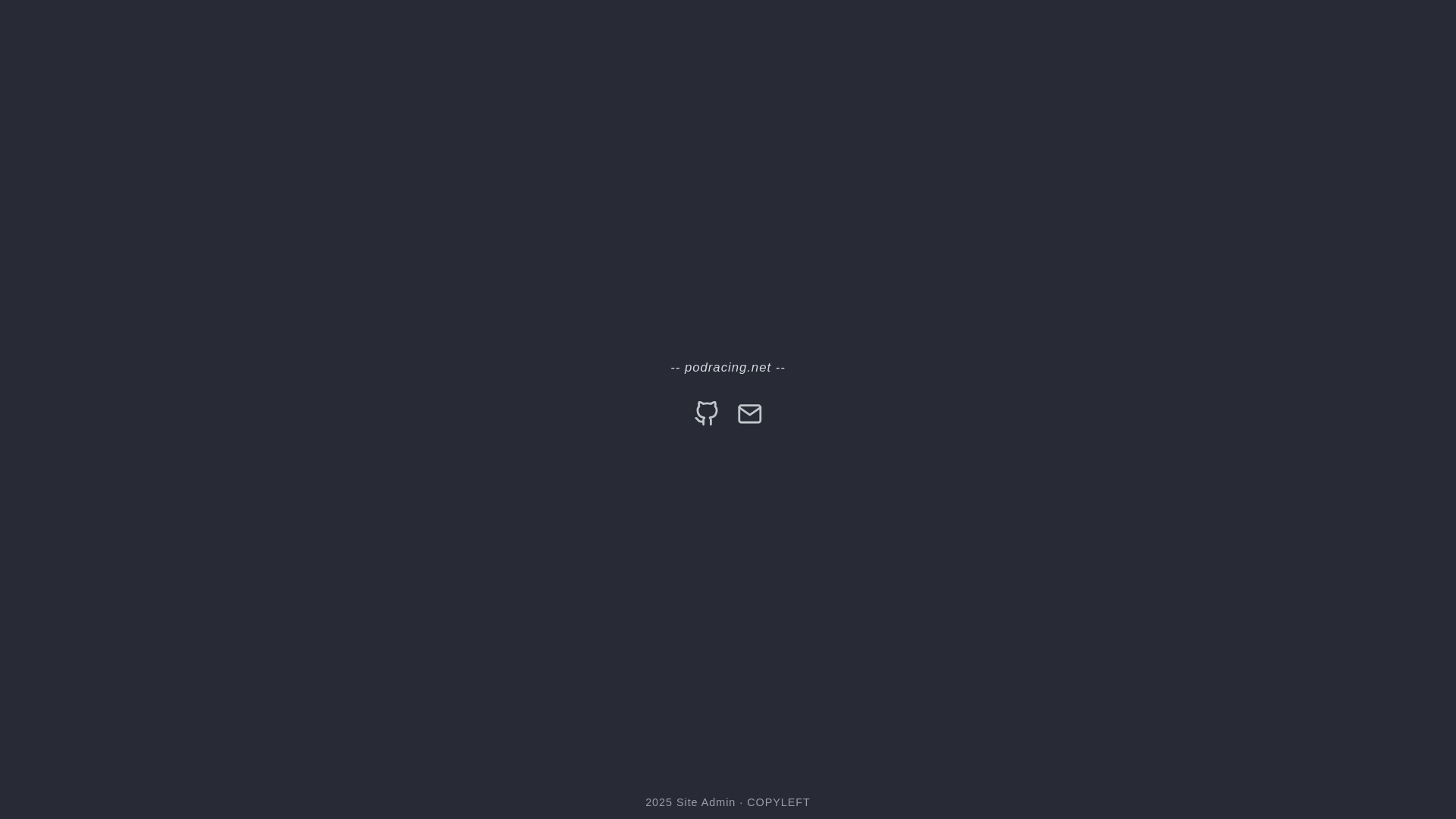website screenshot of https://podracing.pages.dev/