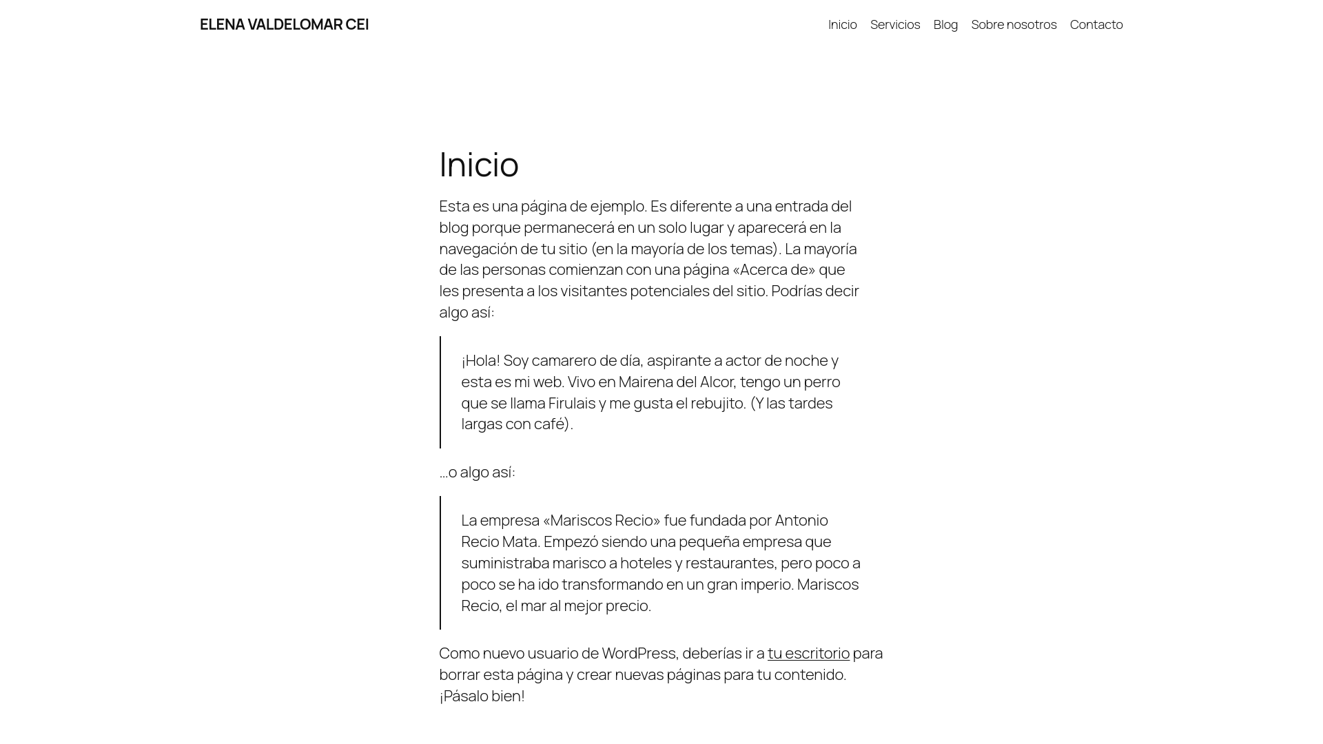 website screenshot of https://elenavaldelomarcei.com/