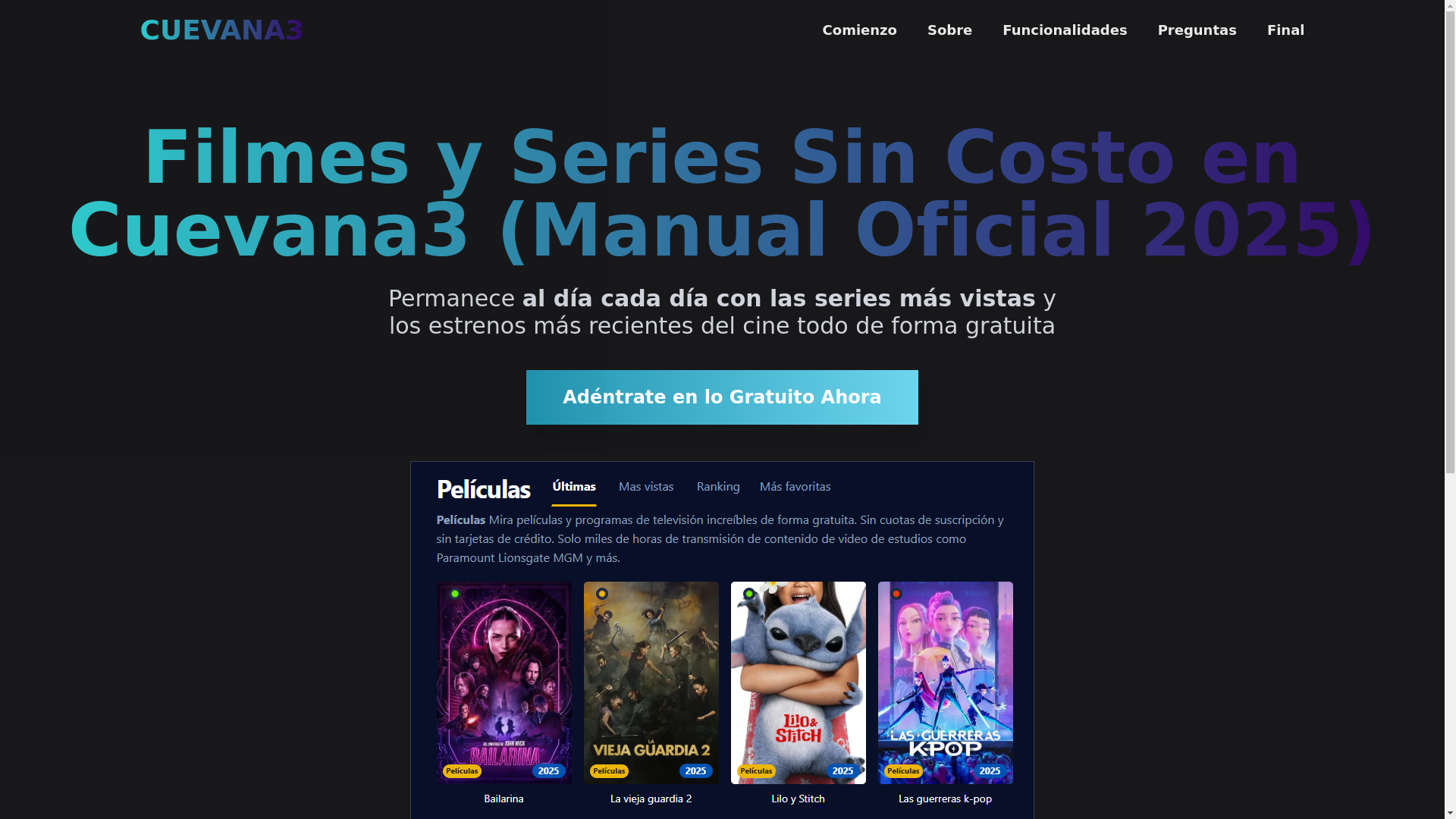 website screenshot of https://cuevana3-xzlp.pages.dev/