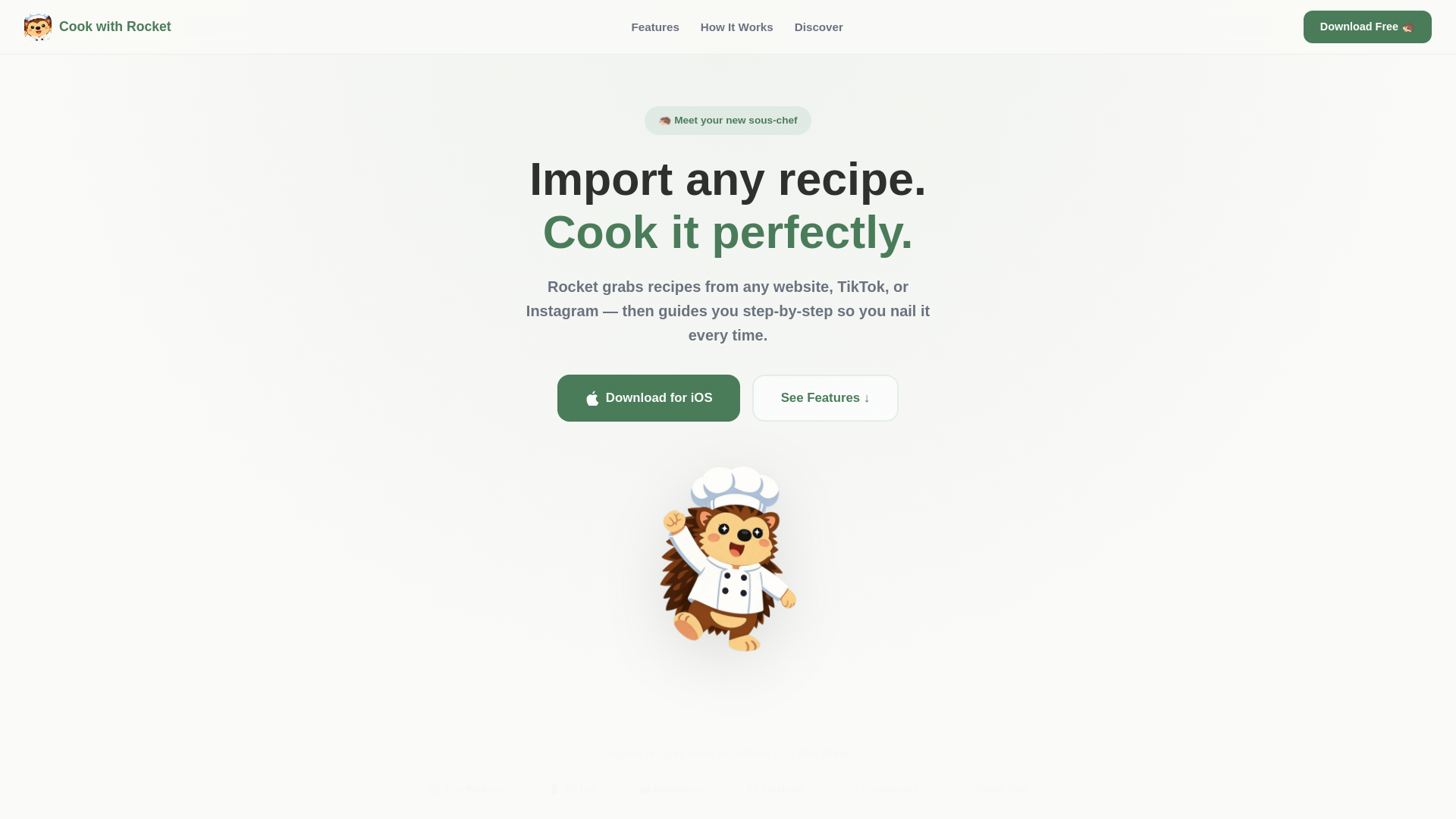 website screenshot of https://cookwithrocket-web.pages.dev/