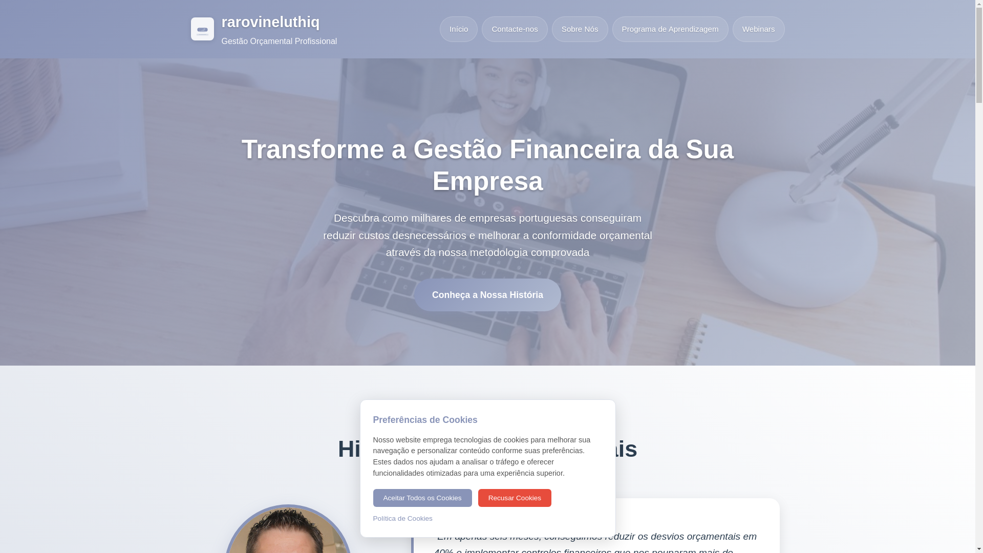 website screenshot of https://rarovineluthiq.com/
