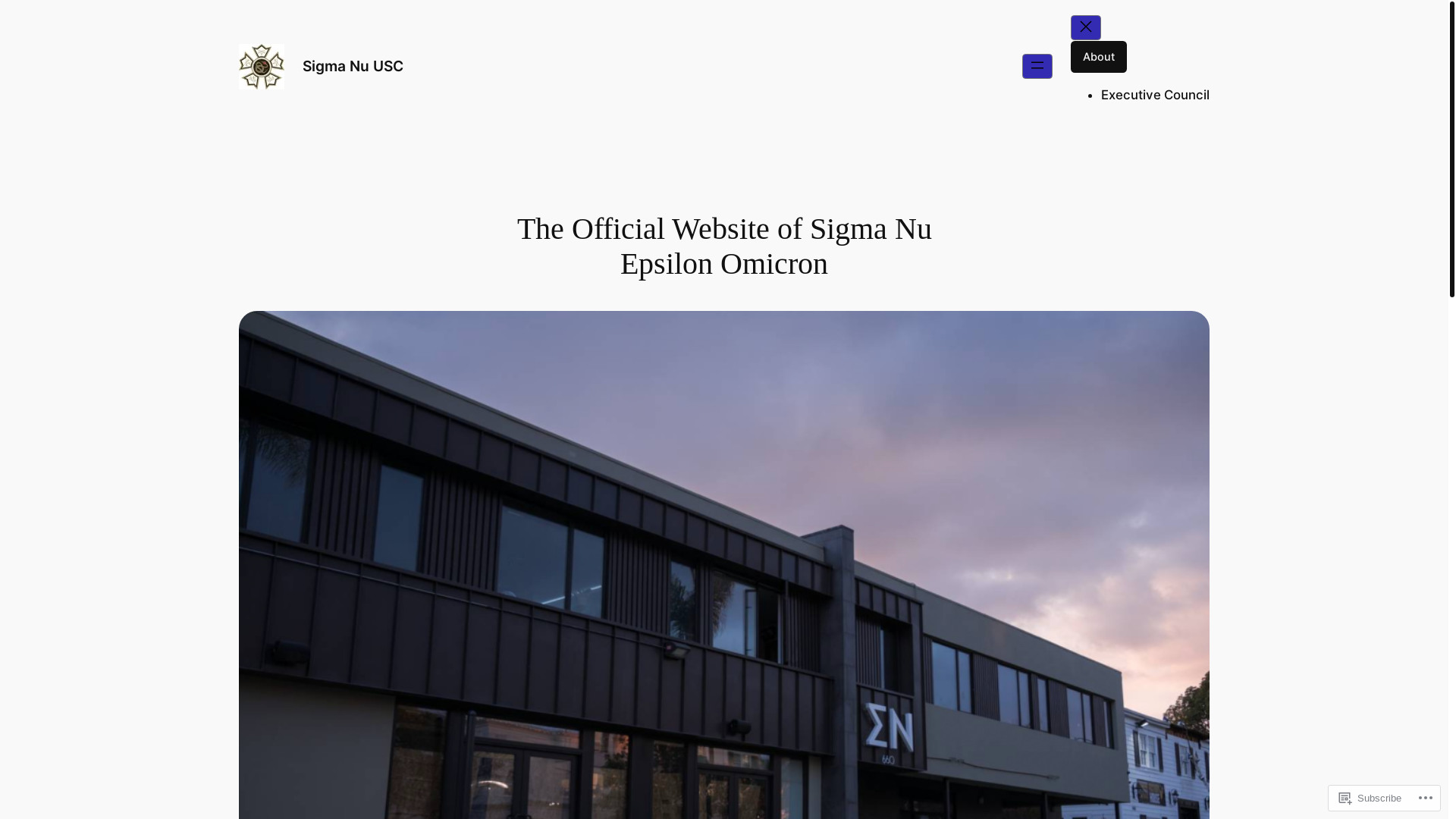 website screenshot of https://sigmanuusc.org/