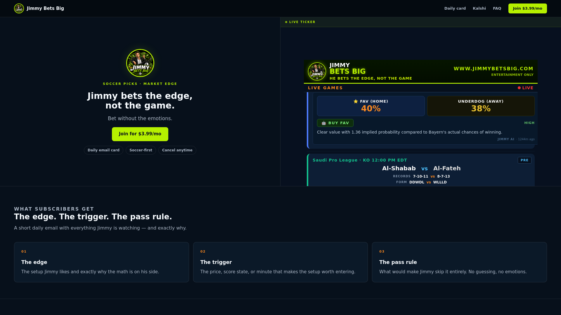 website screenshot of https://jimmybetsbig.com/