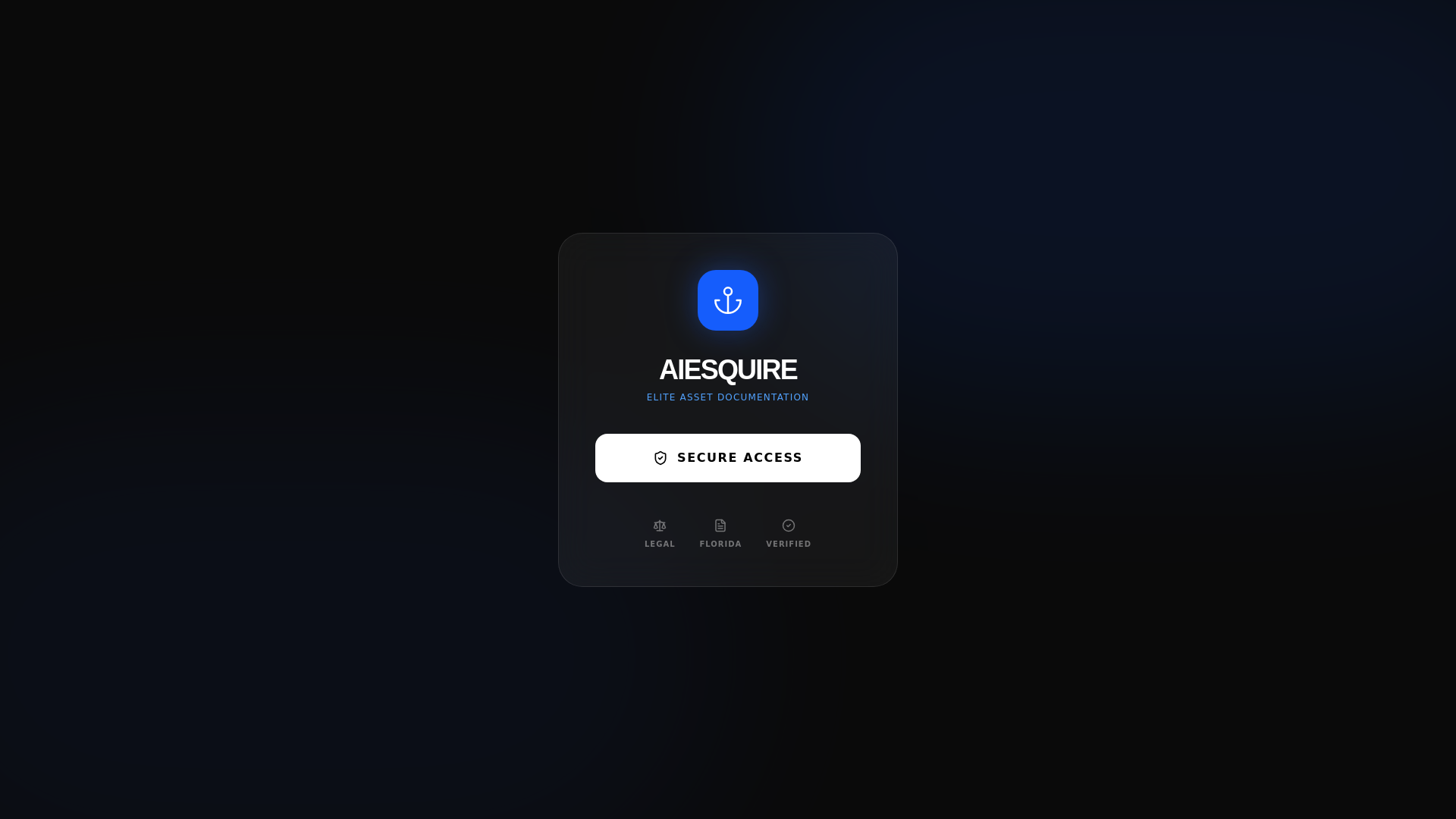website screenshot of https://aiesquire.us/