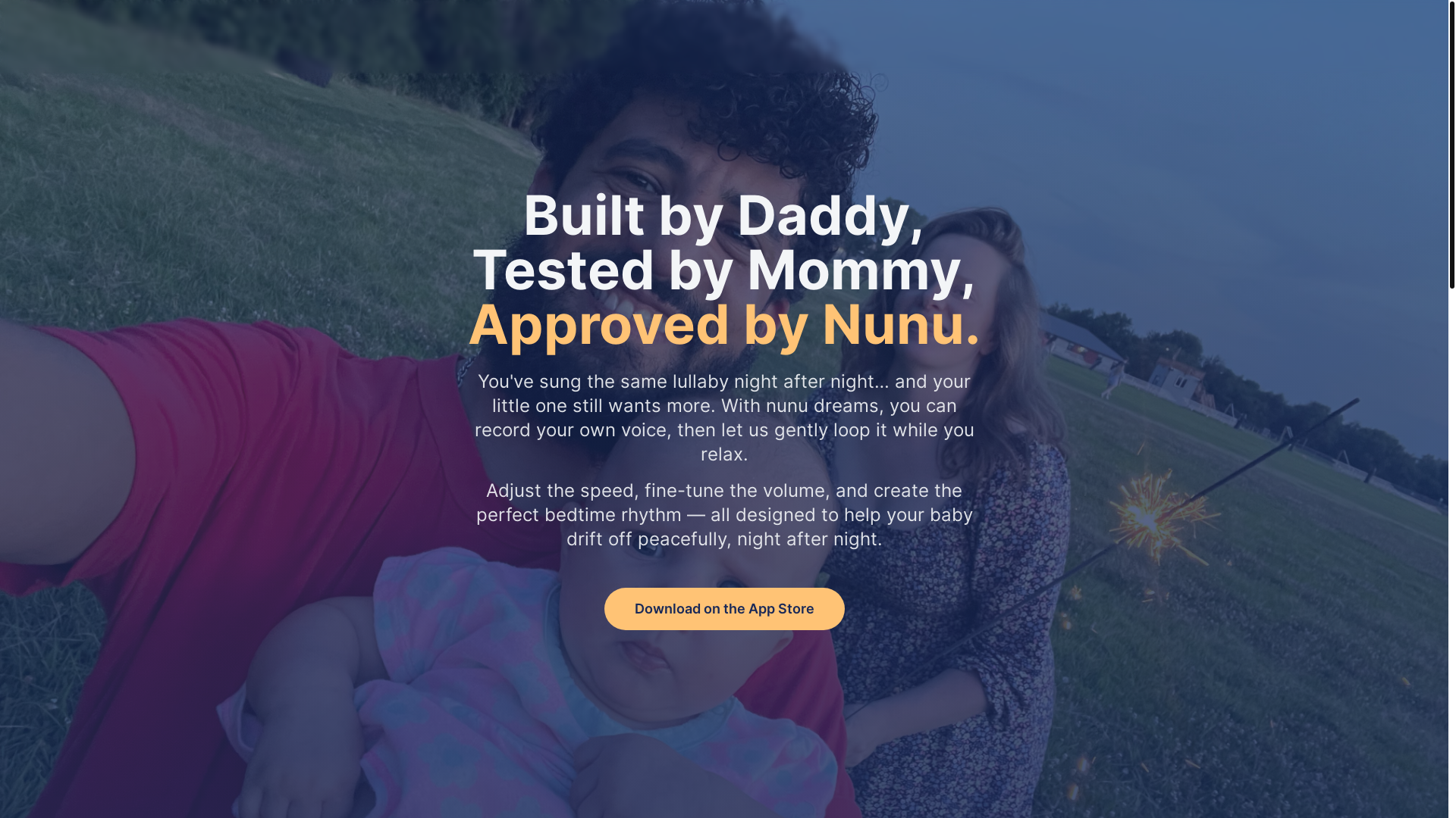 website screenshot of https://nunu-dreams-website.pages.dev/