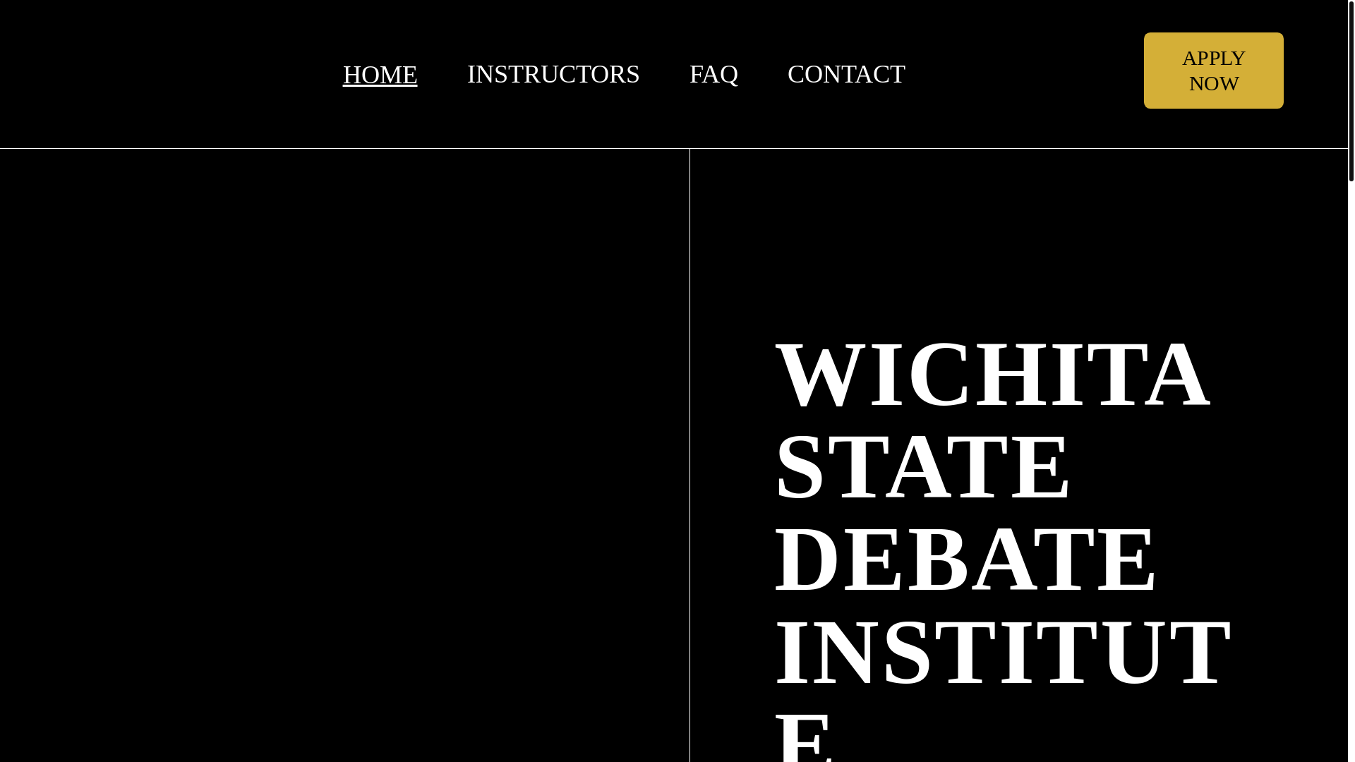 website screenshot of https://wsdidebate.com/