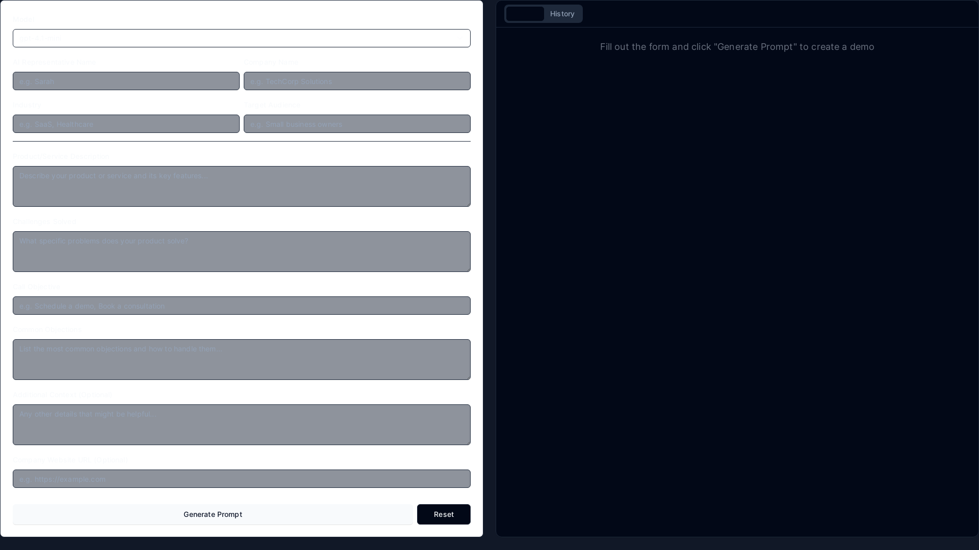 website screenshot of https://voice-agent-demo.pages.dev/