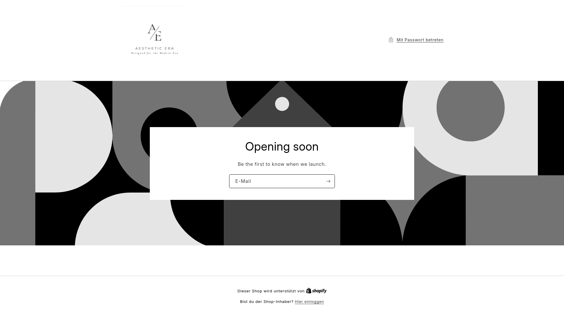 website screenshot of https://aestheticera.net/
