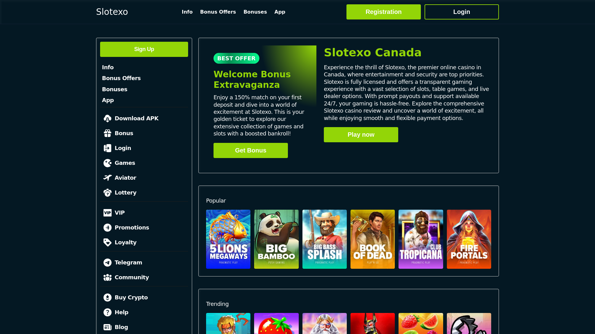 website screenshot of https://slotexocanada-com.pages.dev/