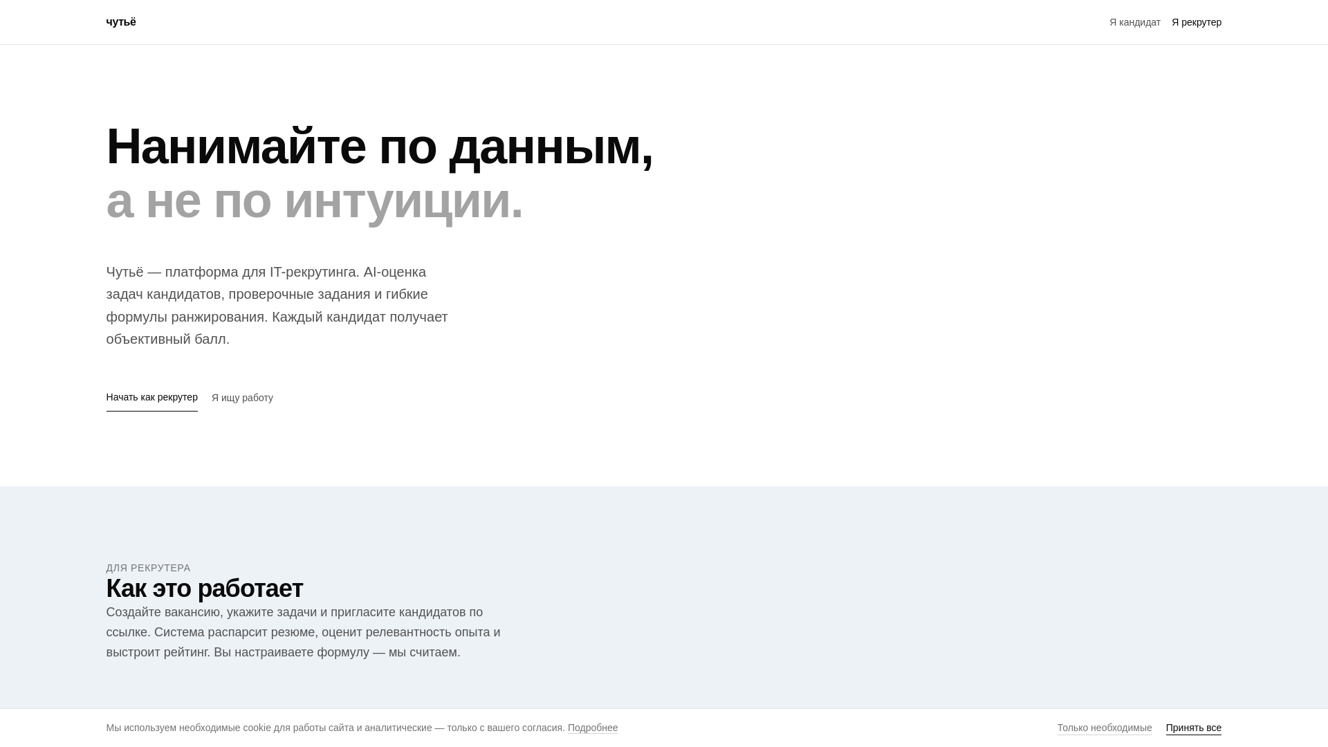 website screenshot of https://chutye.com/