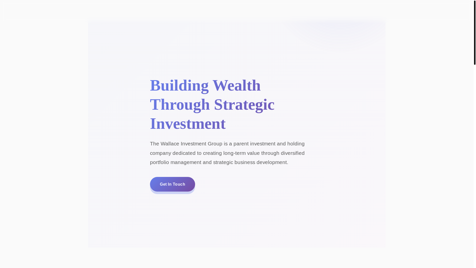 website screenshot of https://thewallaceinvestmentgroupllc.com/