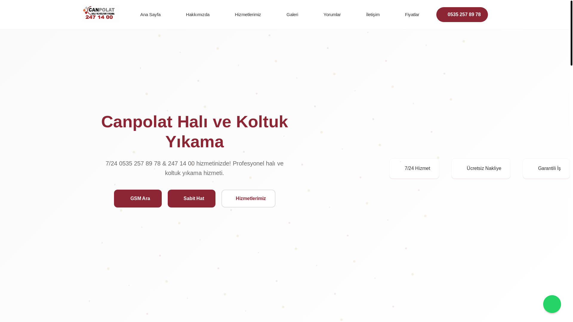 website screenshot of https://canpolathaliyikamakayseri.com.tr/