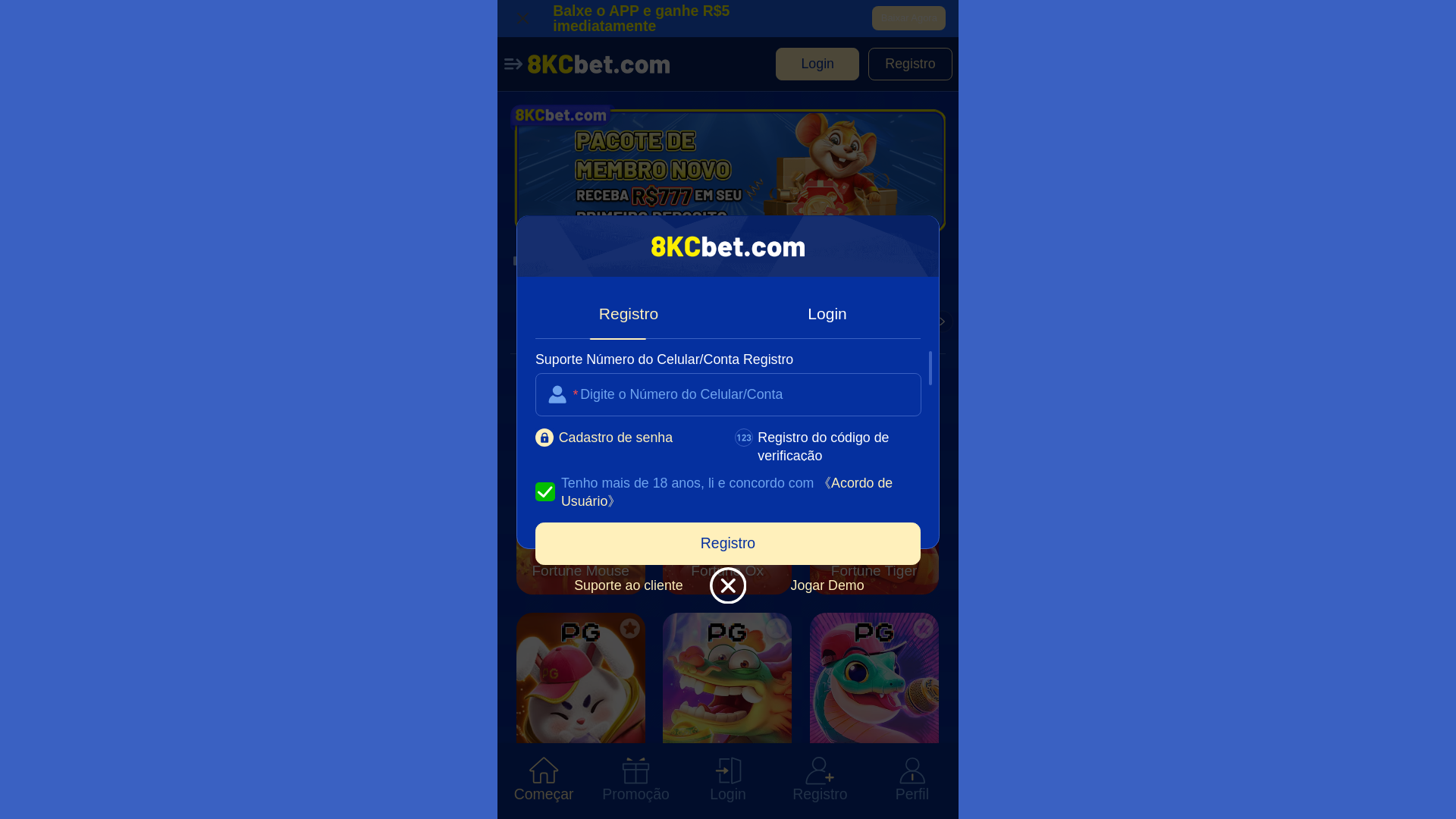 website screenshot of https://a8kcbet.com/