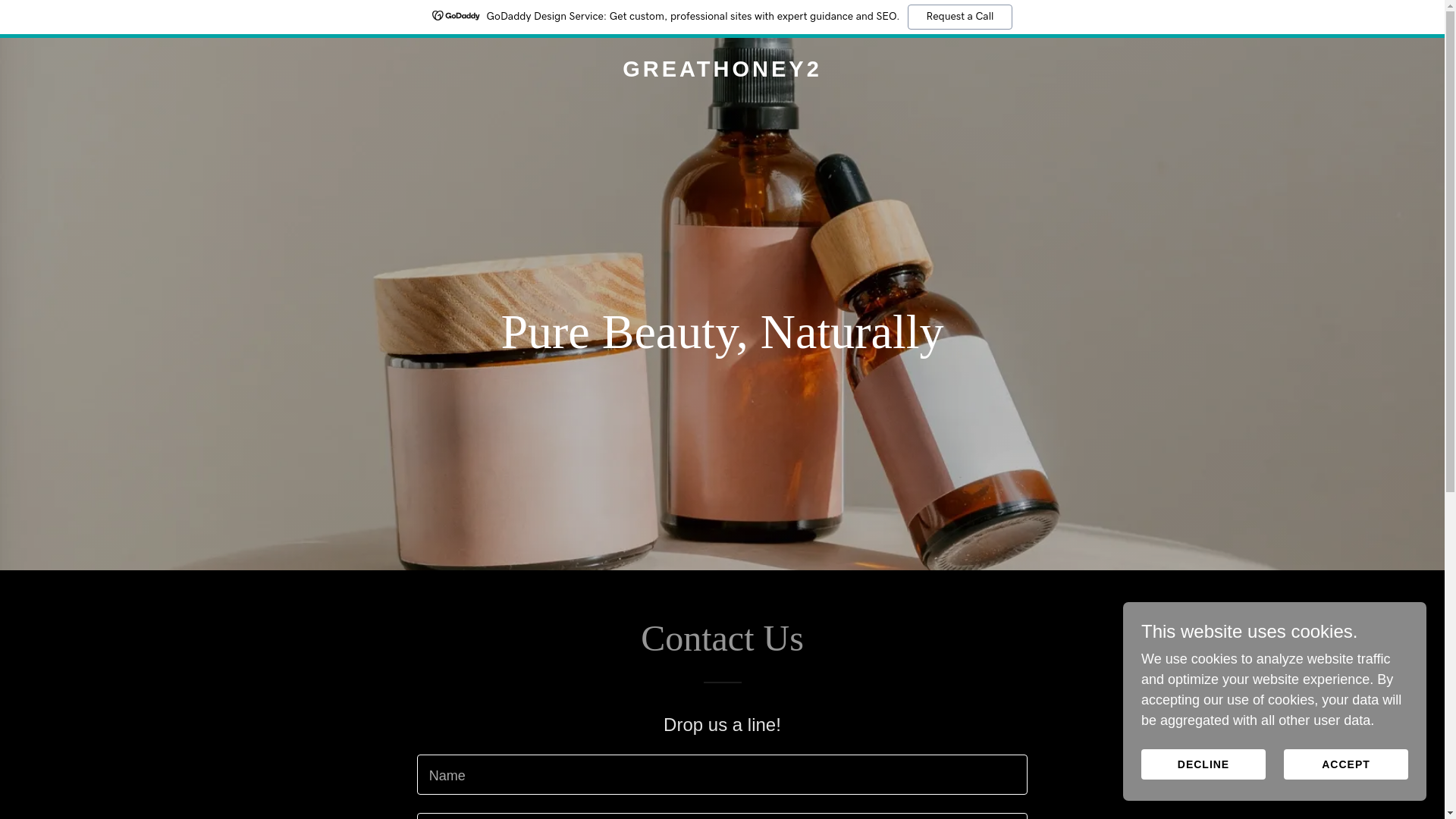 website screenshot of https://greathoney2.shop/