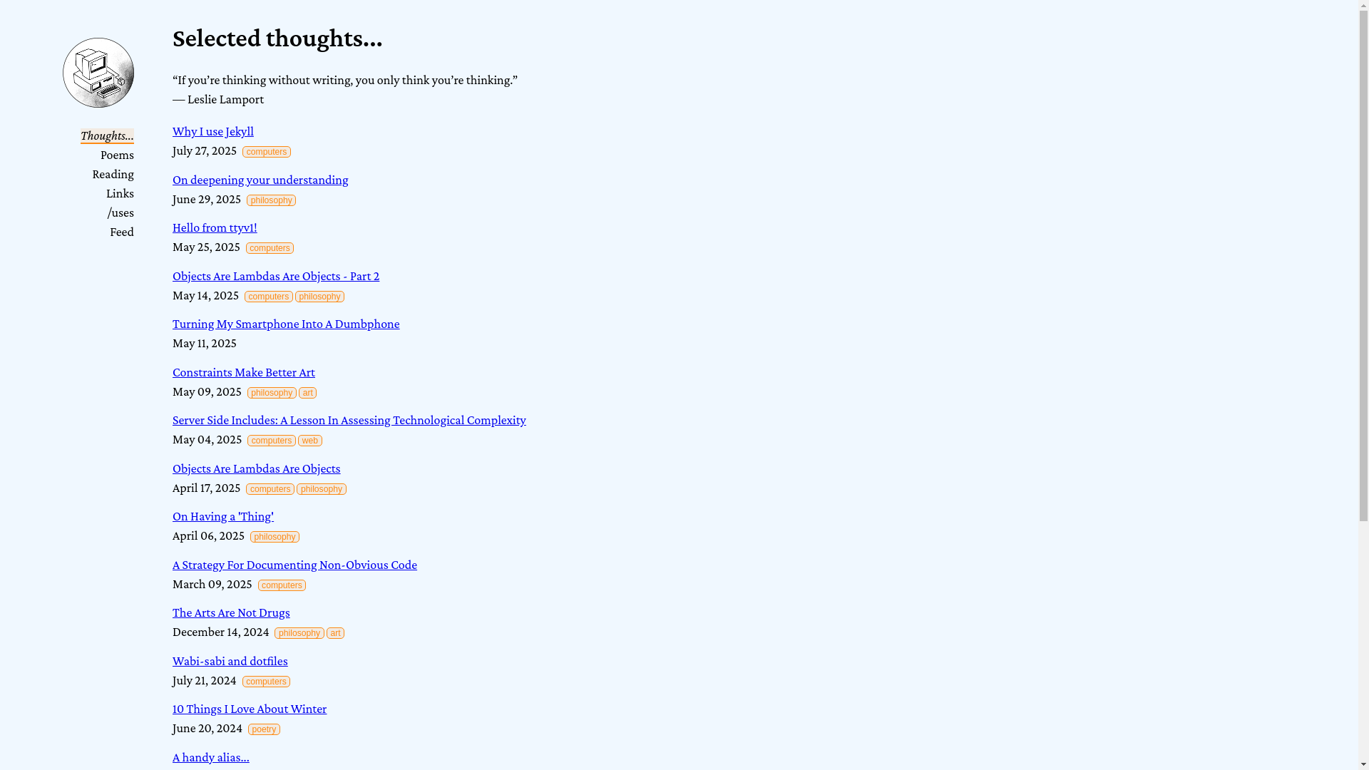 website screenshot of https://evencuriouser.net/