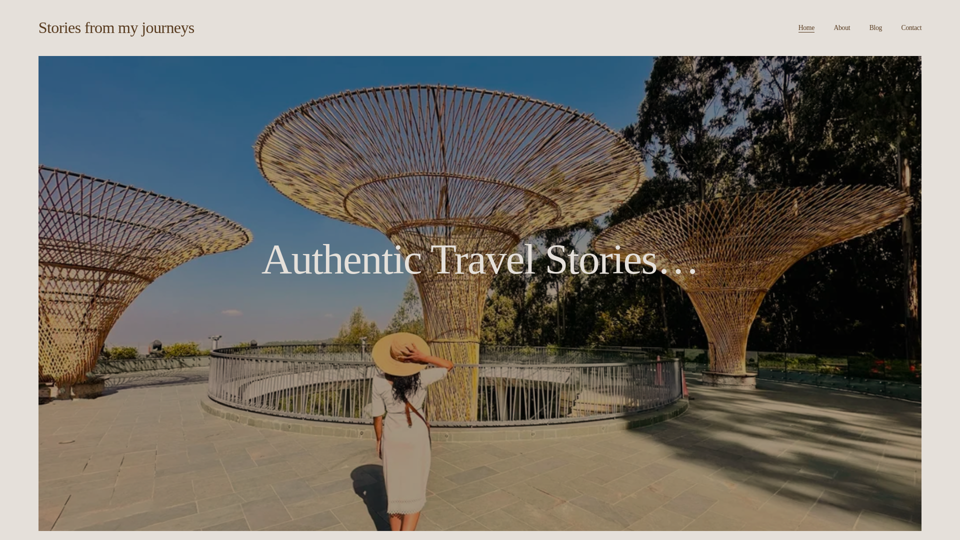 website screenshot of https://travelwiththilini.com/