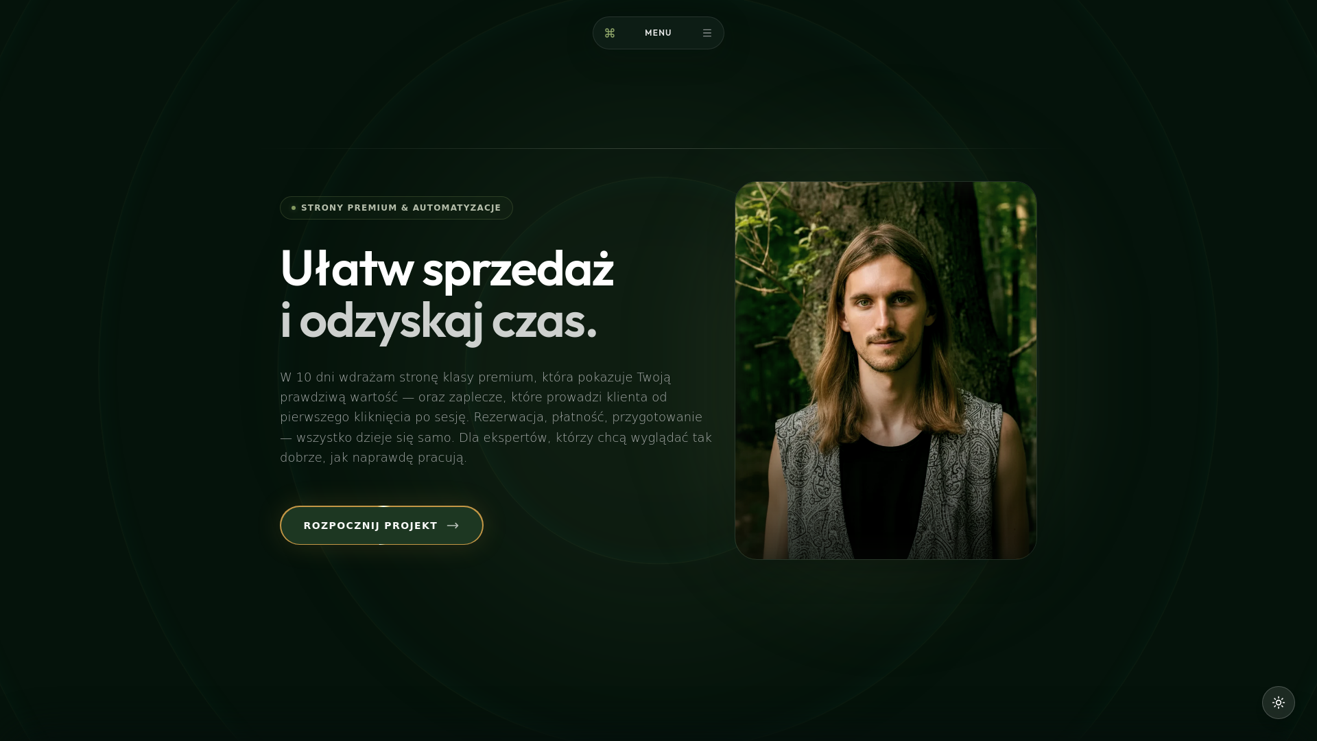 website screenshot of https://mieszkonowacki.pages.dev/
