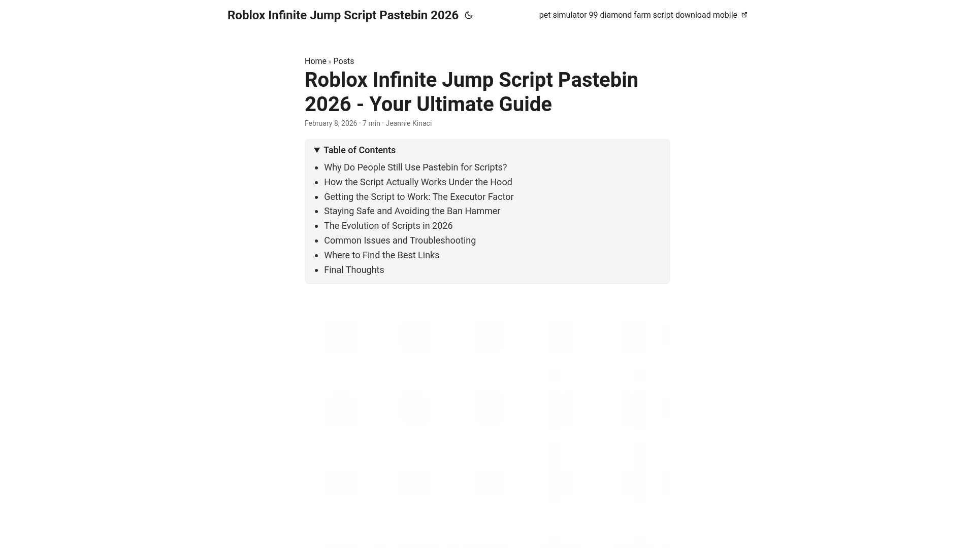 website screenshot of https://robloxinfinitejumpscriptpastebin2026.pages.dev/