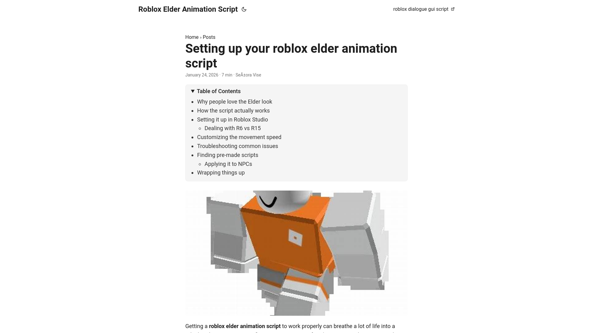 website screenshot of https://roblox-elder-animation-script.pages.dev/