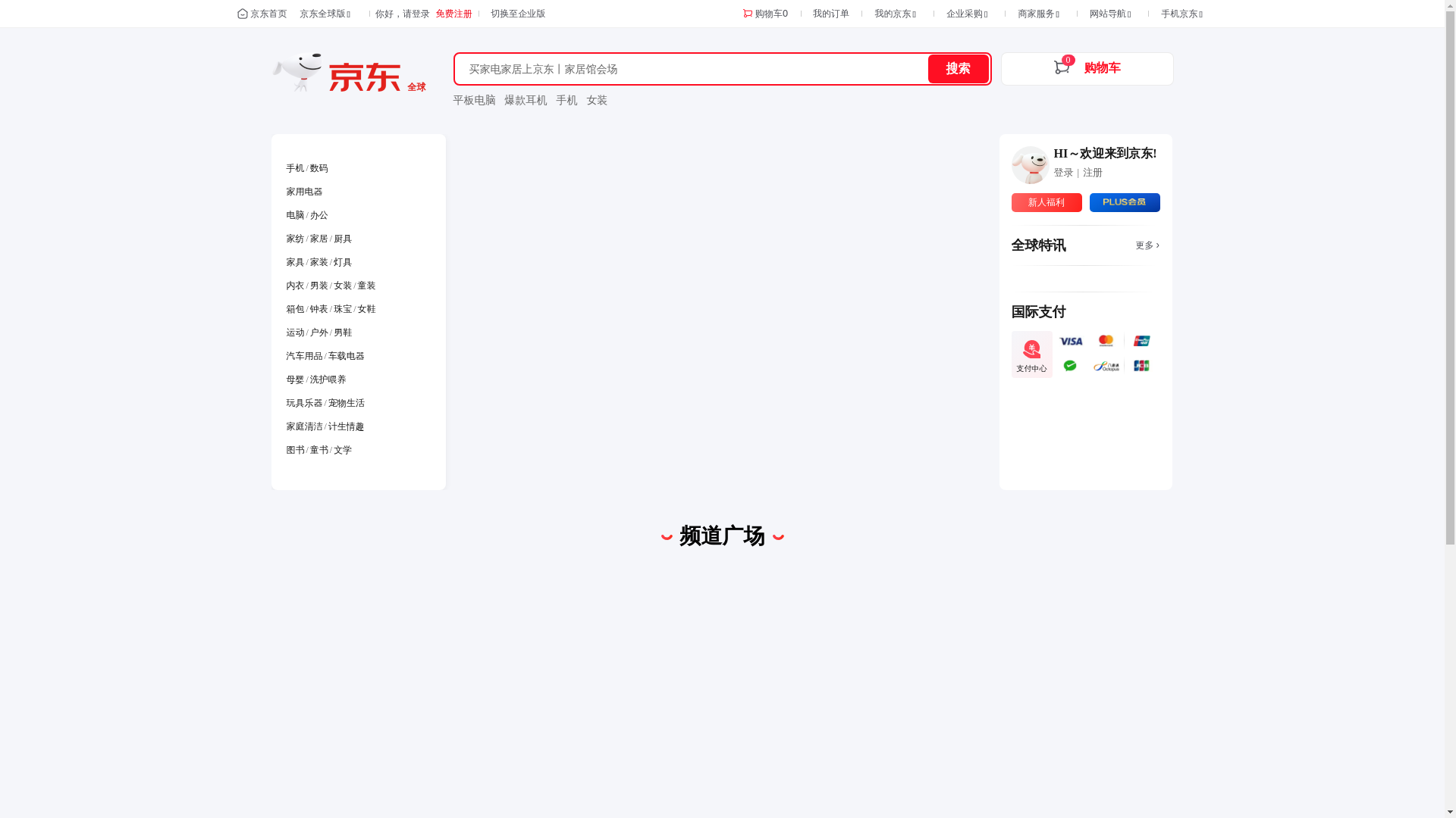 website screenshot of https://jingdonglingjiang13.cn/