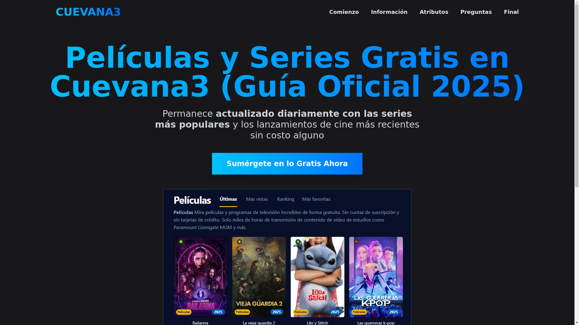website screenshot of https://cuevana3-0rjy.pages.dev/