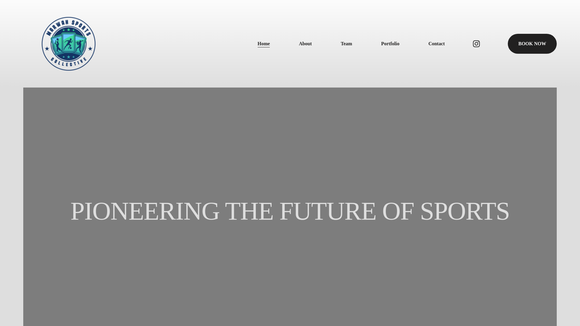 website screenshot of https://marwahsports-collective.org/