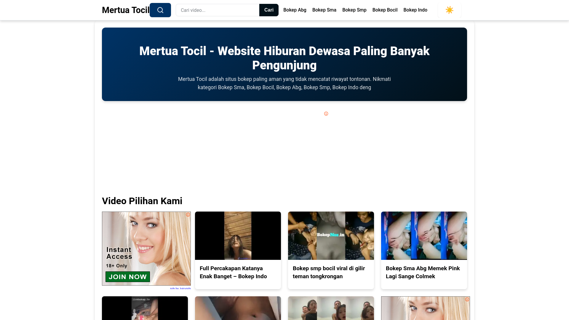 website screenshot of https://mertuatocil.pages.dev/