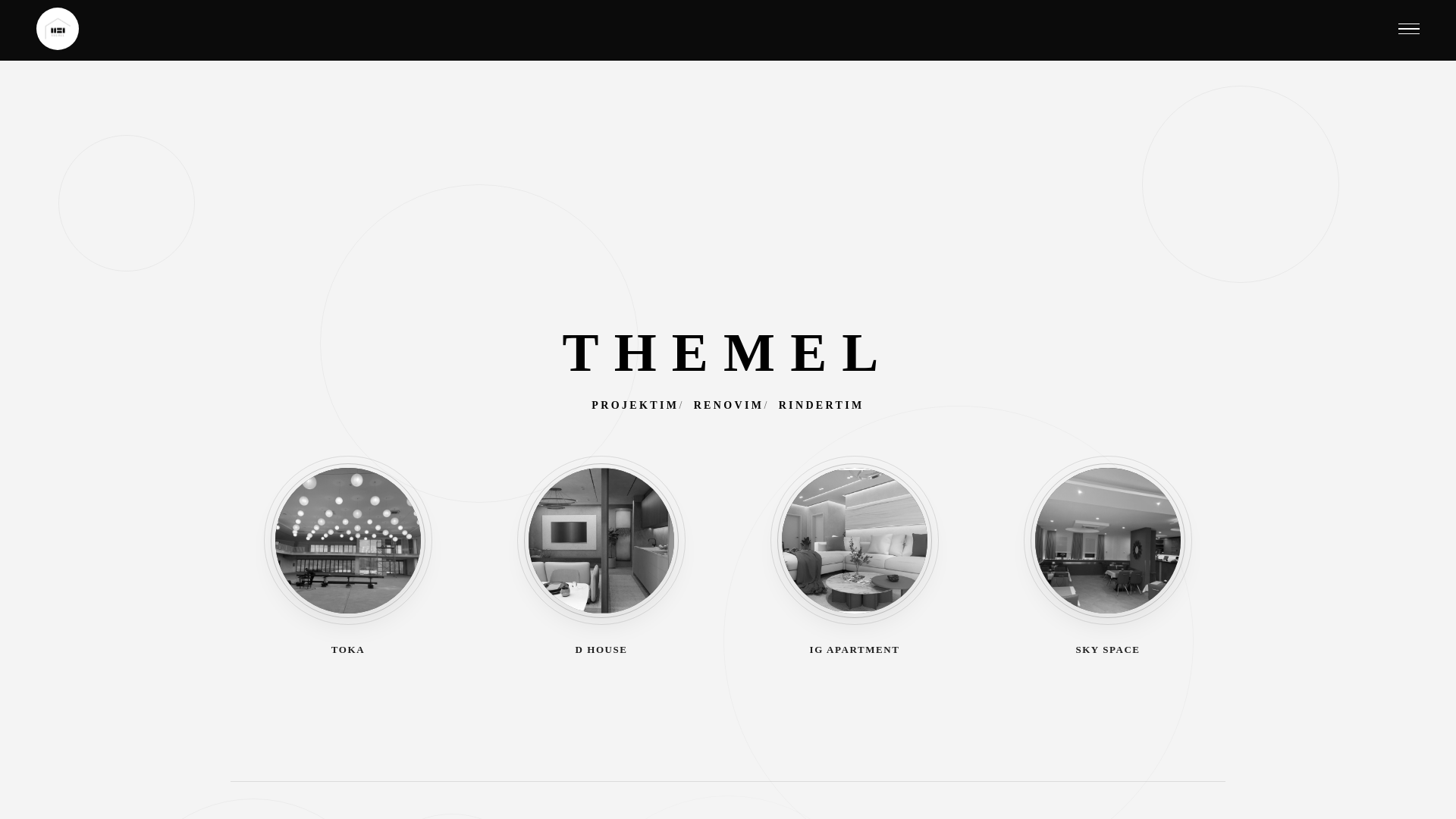 website screenshot of https://themel-studio.com