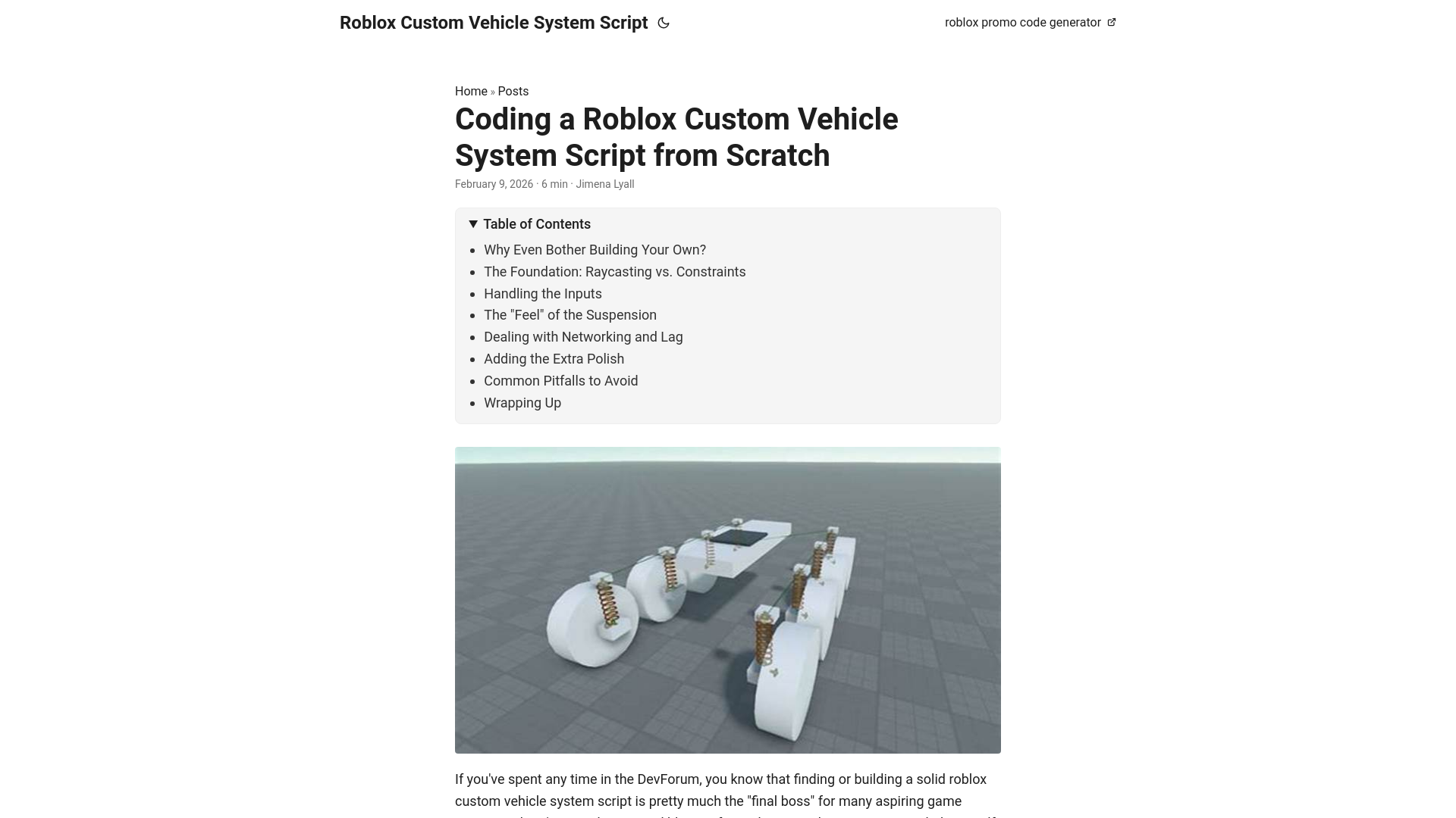 website screenshot of https://roblox-custom-vehicle-system-script.pages.dev/