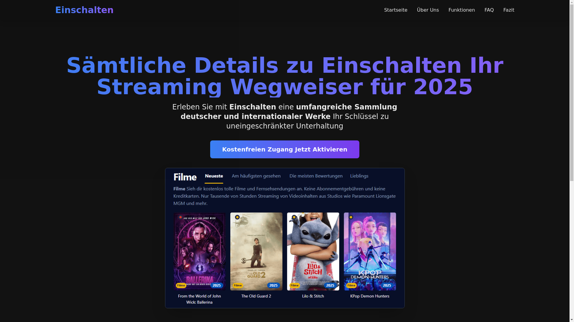 website screenshot of https://einschalten-h9xc.pages.dev/